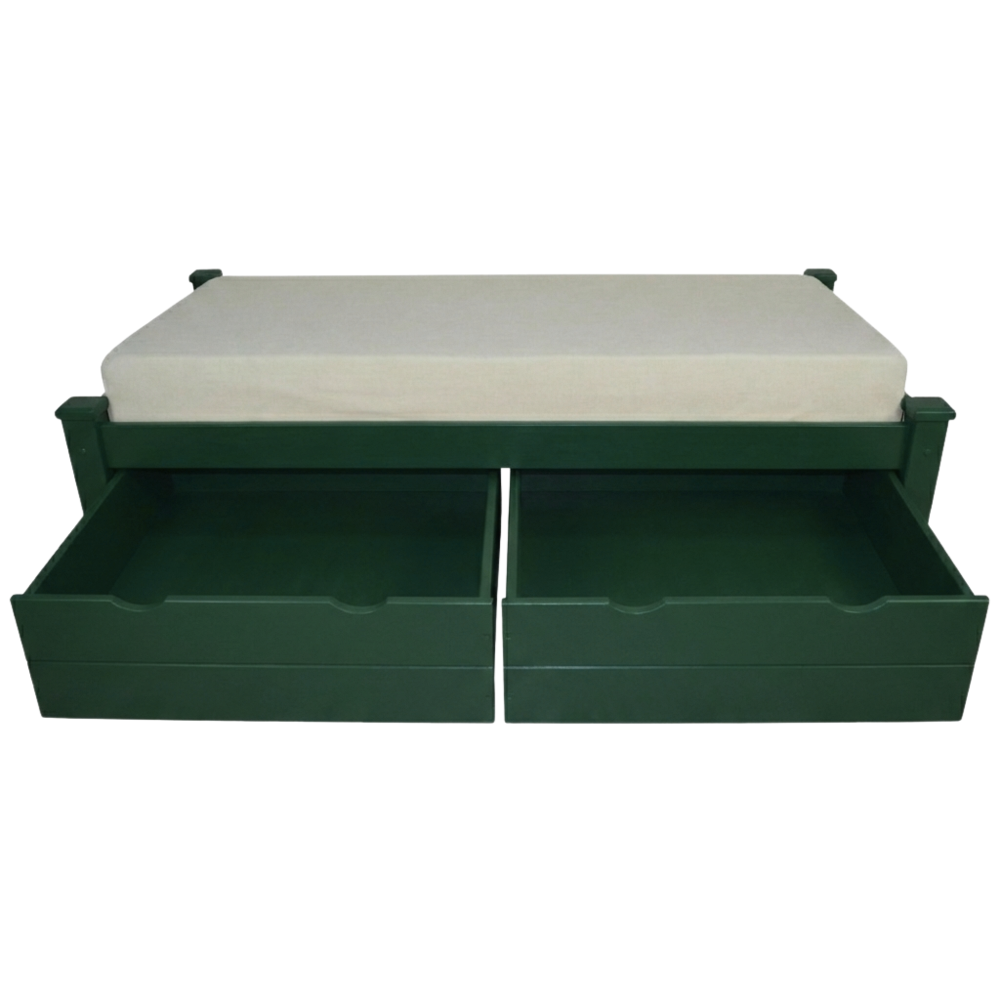 Versaloft Homestead Amish Made Bed Frame with 2-Piece Drawers