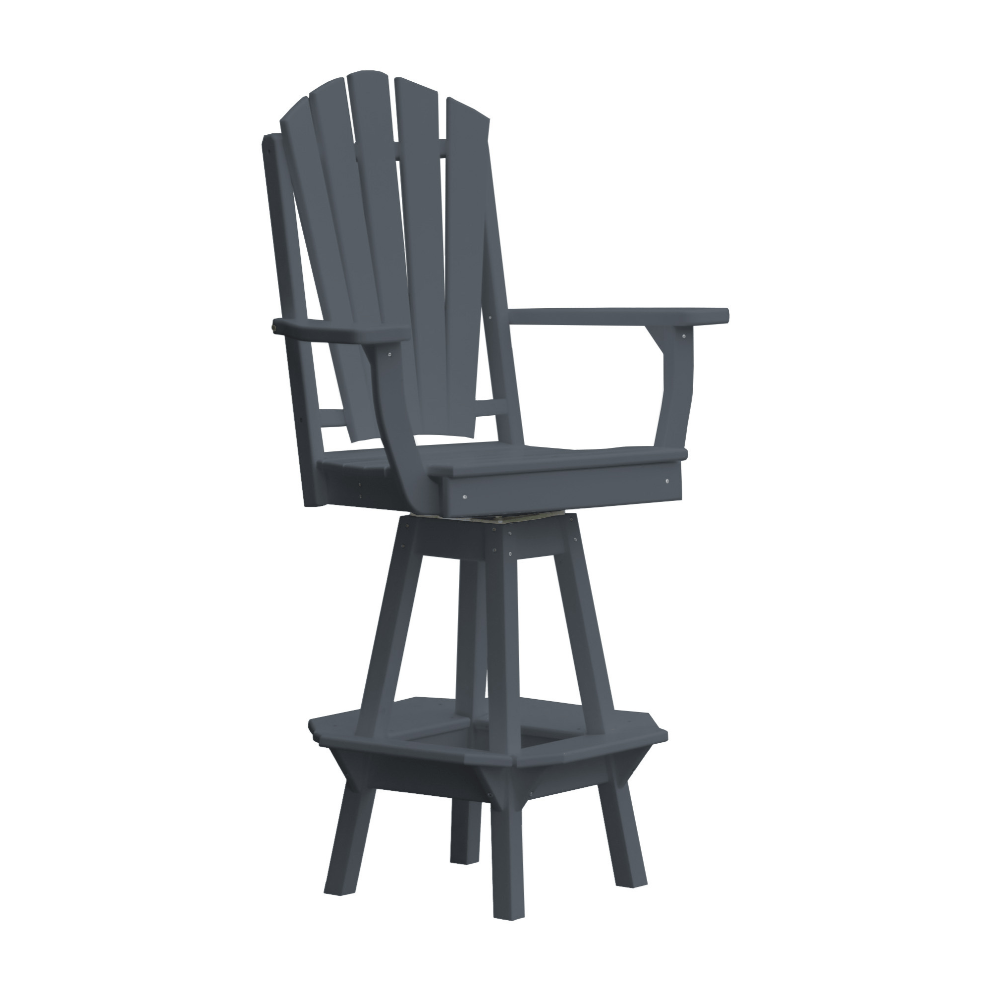 Keystone Amish Co. Sunburst Poly Outdoor Swivel Bar Chair