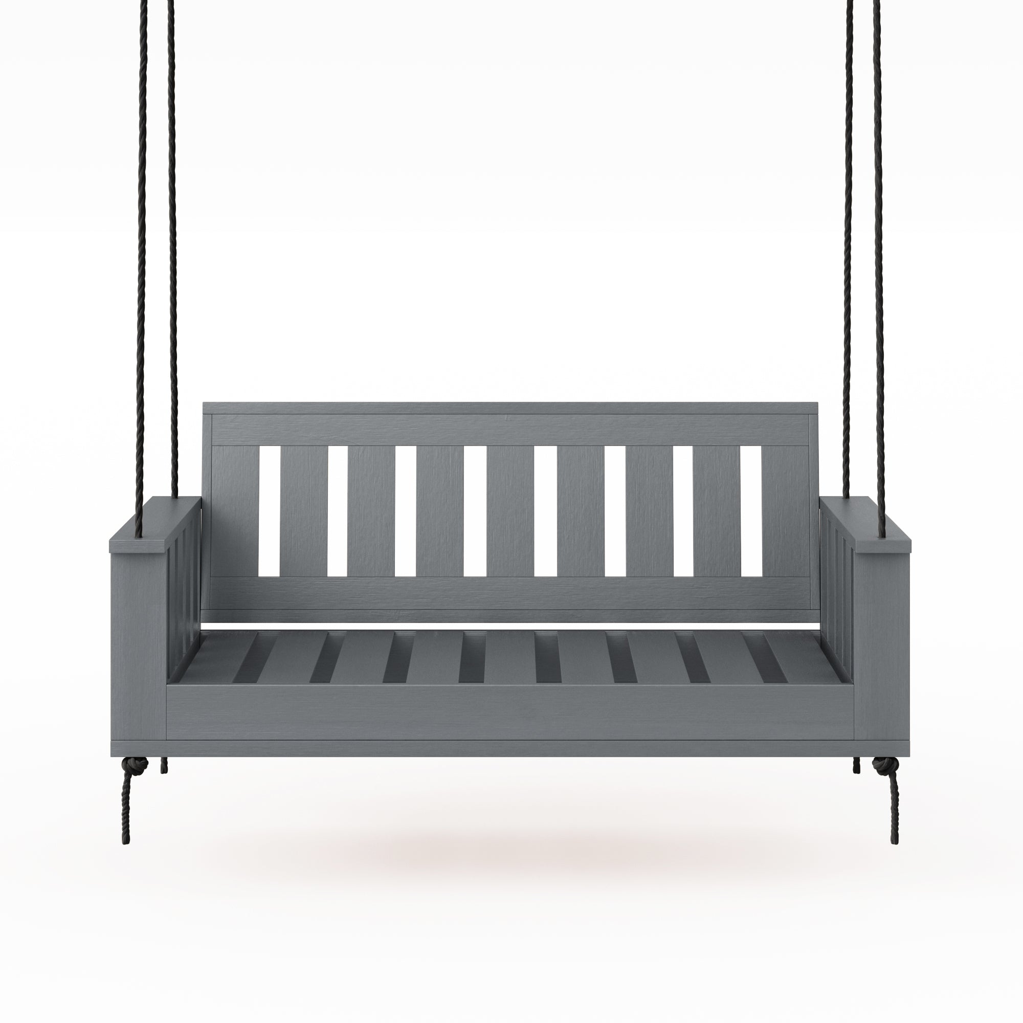 Amish Casual Rockford Daybed Swing Package with Included Cushions, Sofa, Dovetail Grey Paint
