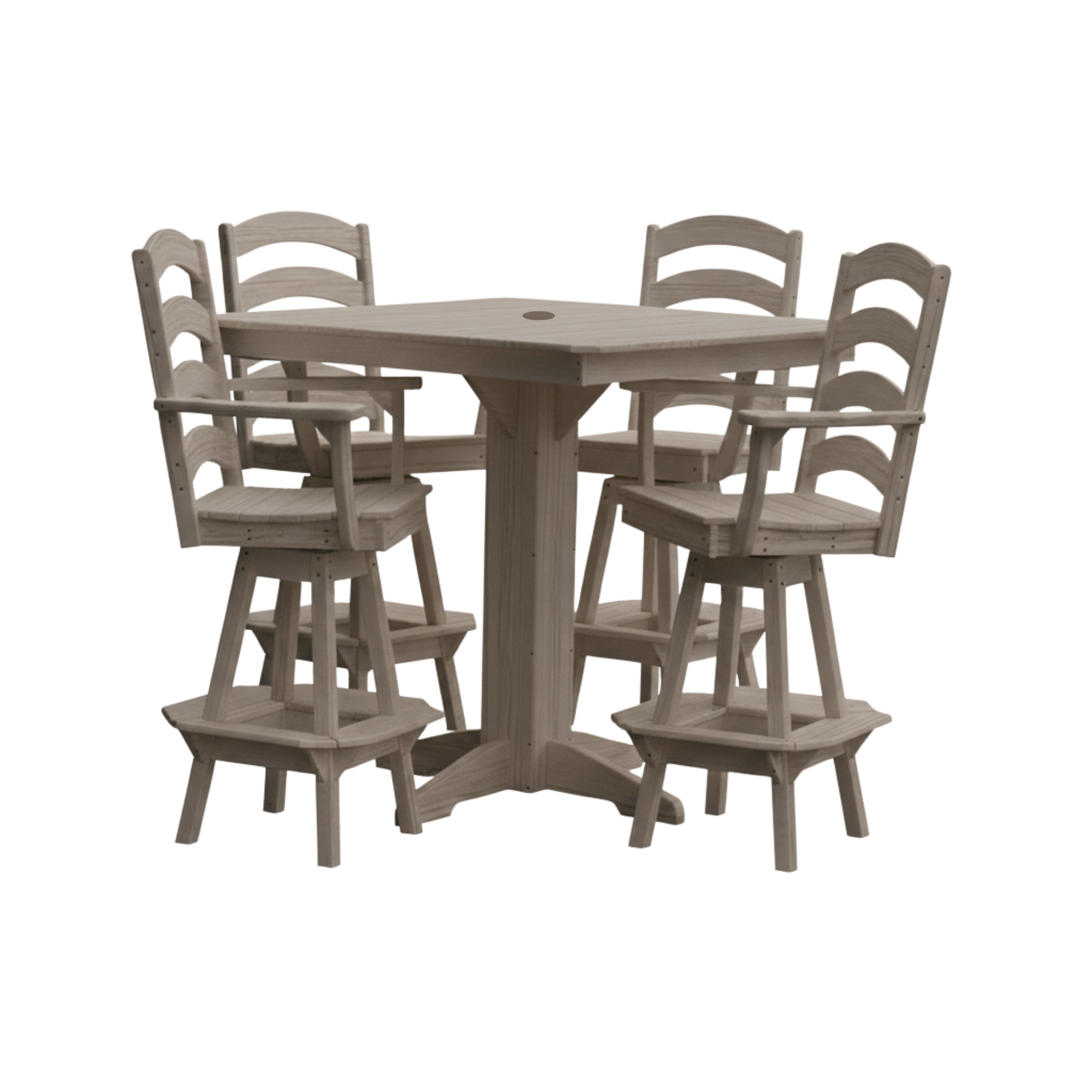 Keystone Amish Co. Josie 5-Piece Poly Outdoor Bar Dining Set