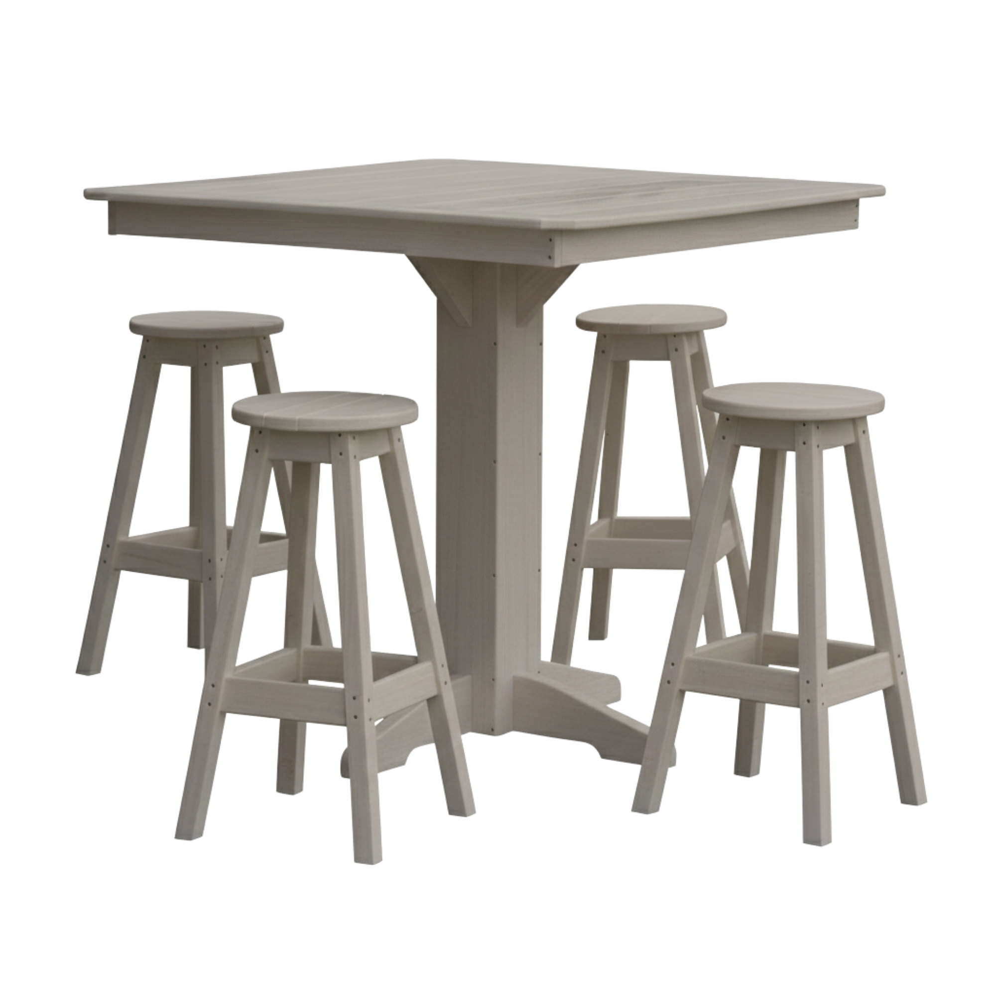 Keystone Amish Co. Sierra 5-Piece Poly Bar Stool Dining Set