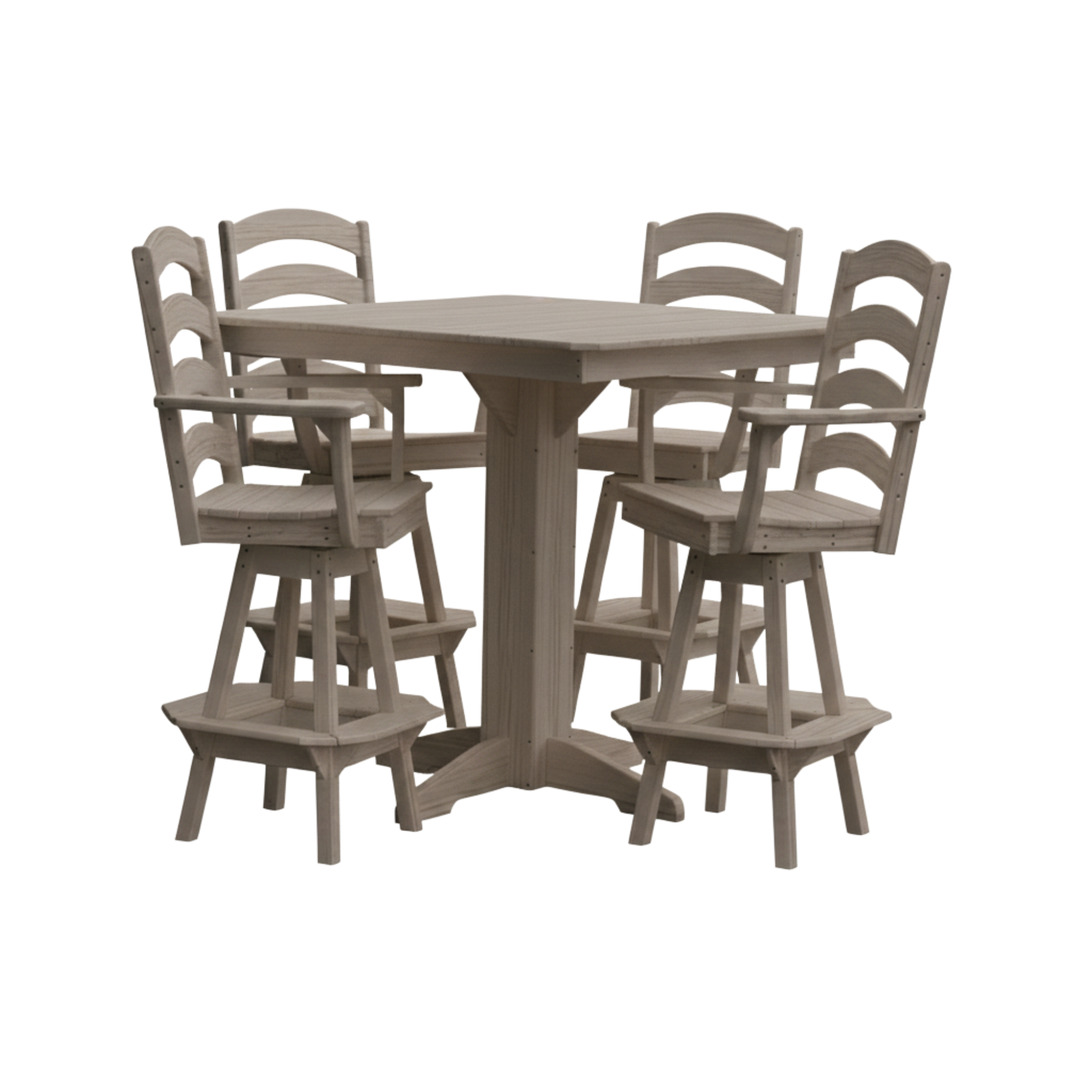 Keystone Amish Co. Josie 5-Piece Poly Outdoor Bar Dining Set