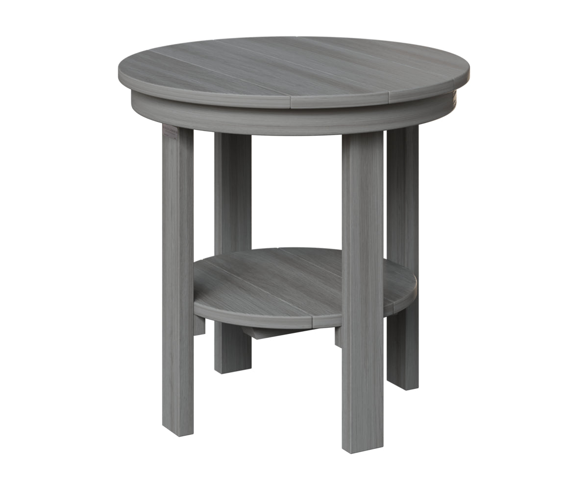Berlin Gardens Outdoor Poly Lumber Round End Dining Table