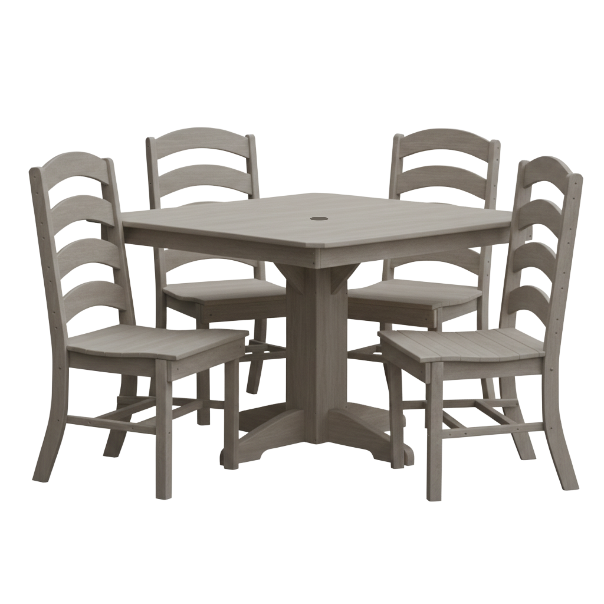 Keystone Amish Co. Josie 5-Piece Square Poly Outdoor Dining Set