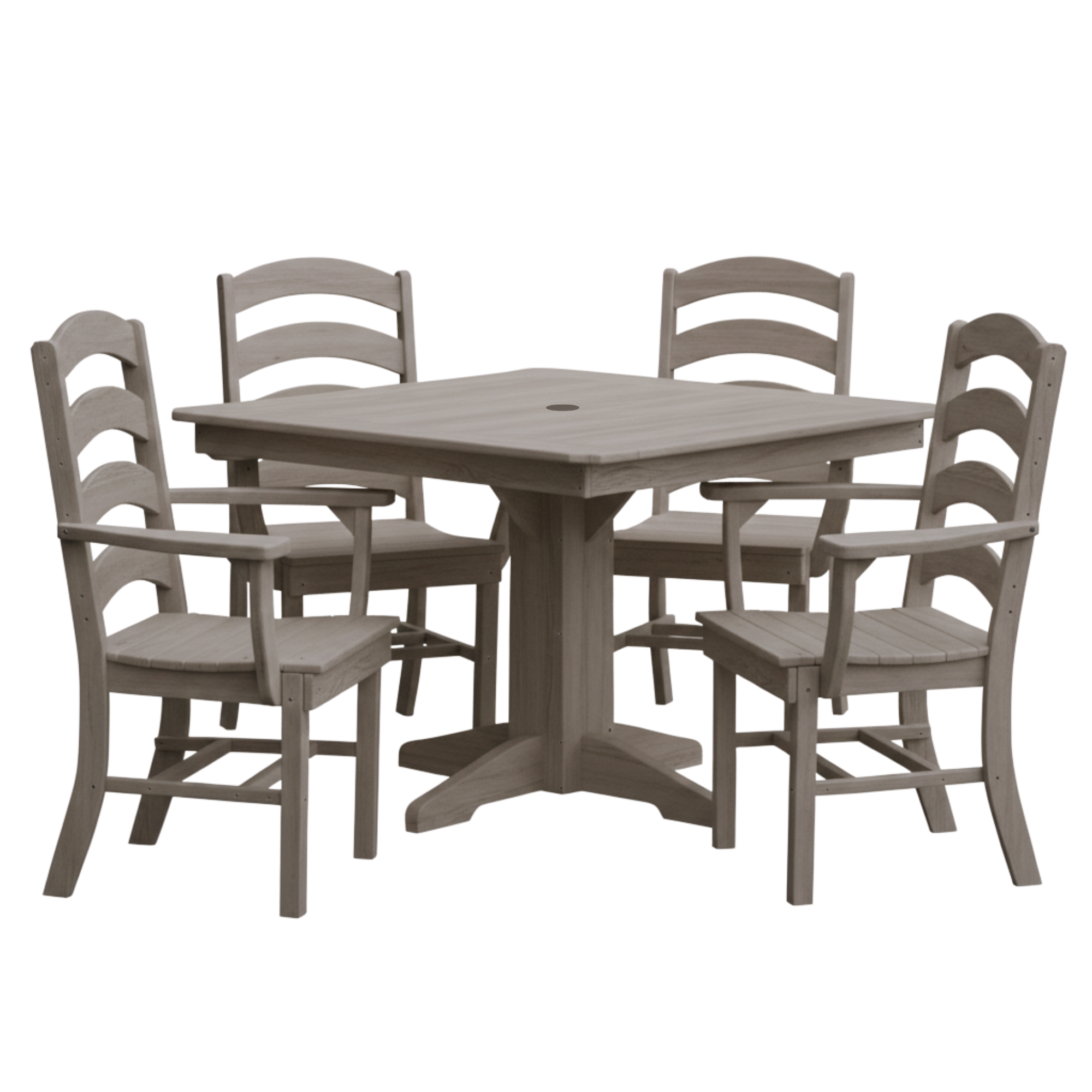 Keystone Amish Co. Josie 5-Piece Square Poly Outdoor Dining Set
