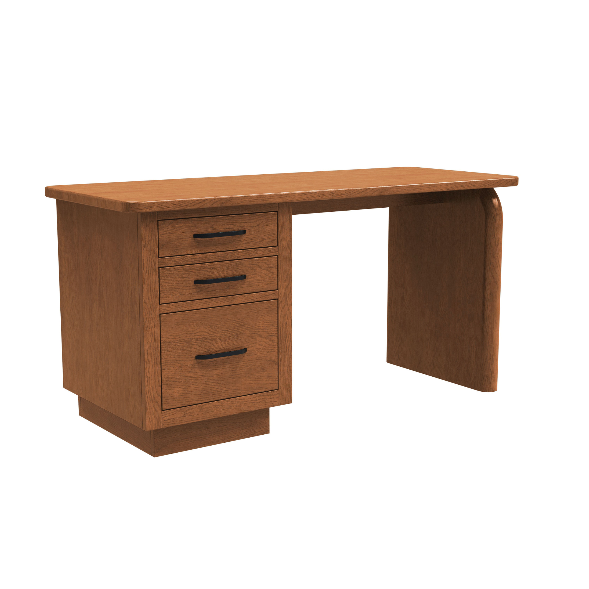 High Bank Woodworks Higley White Oak Executive Desk
