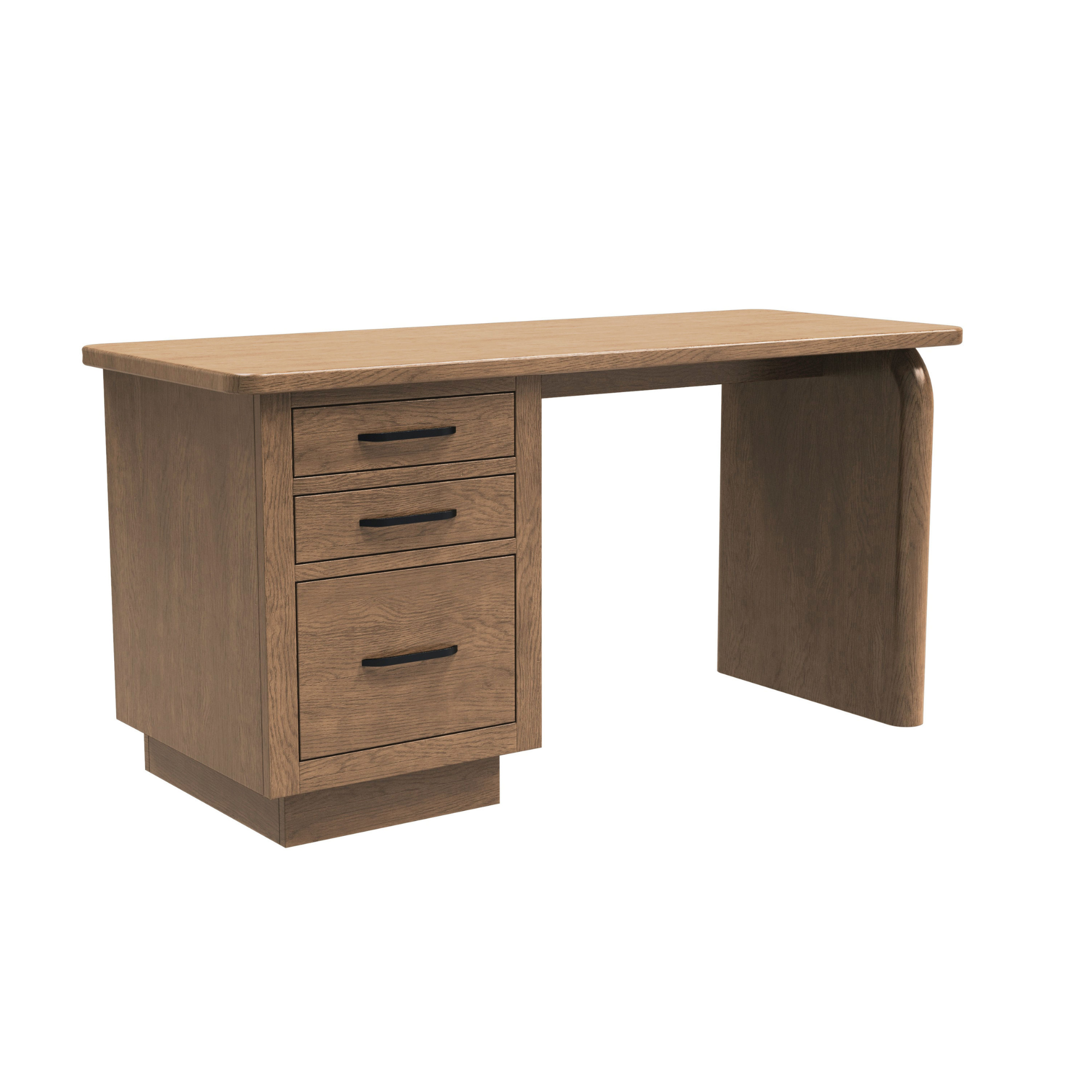 High Bank Woodworks Higley White Oak Executive Desk
