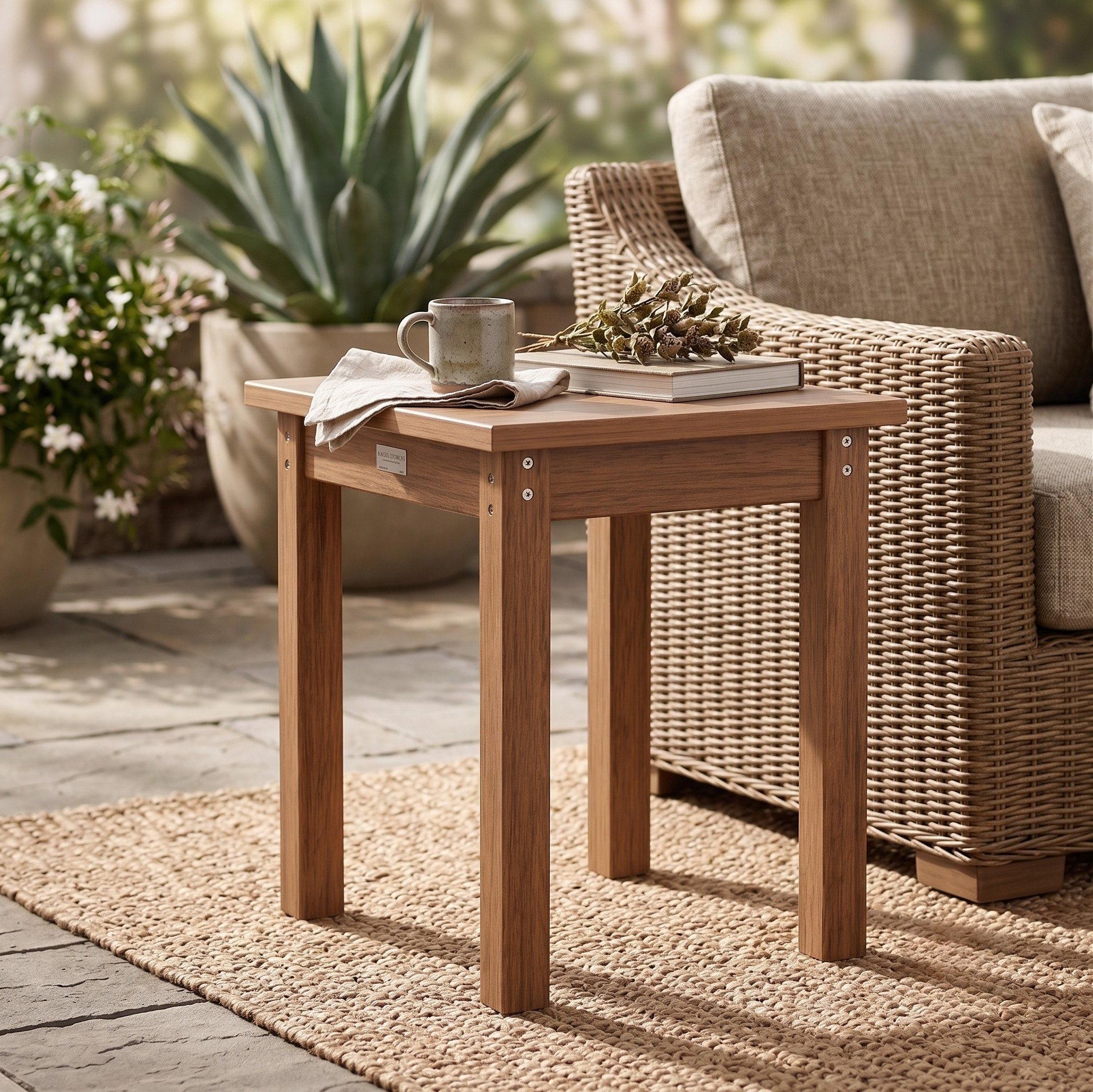 Berlin Gardens Outdoor Economy Poly Lumber End Table