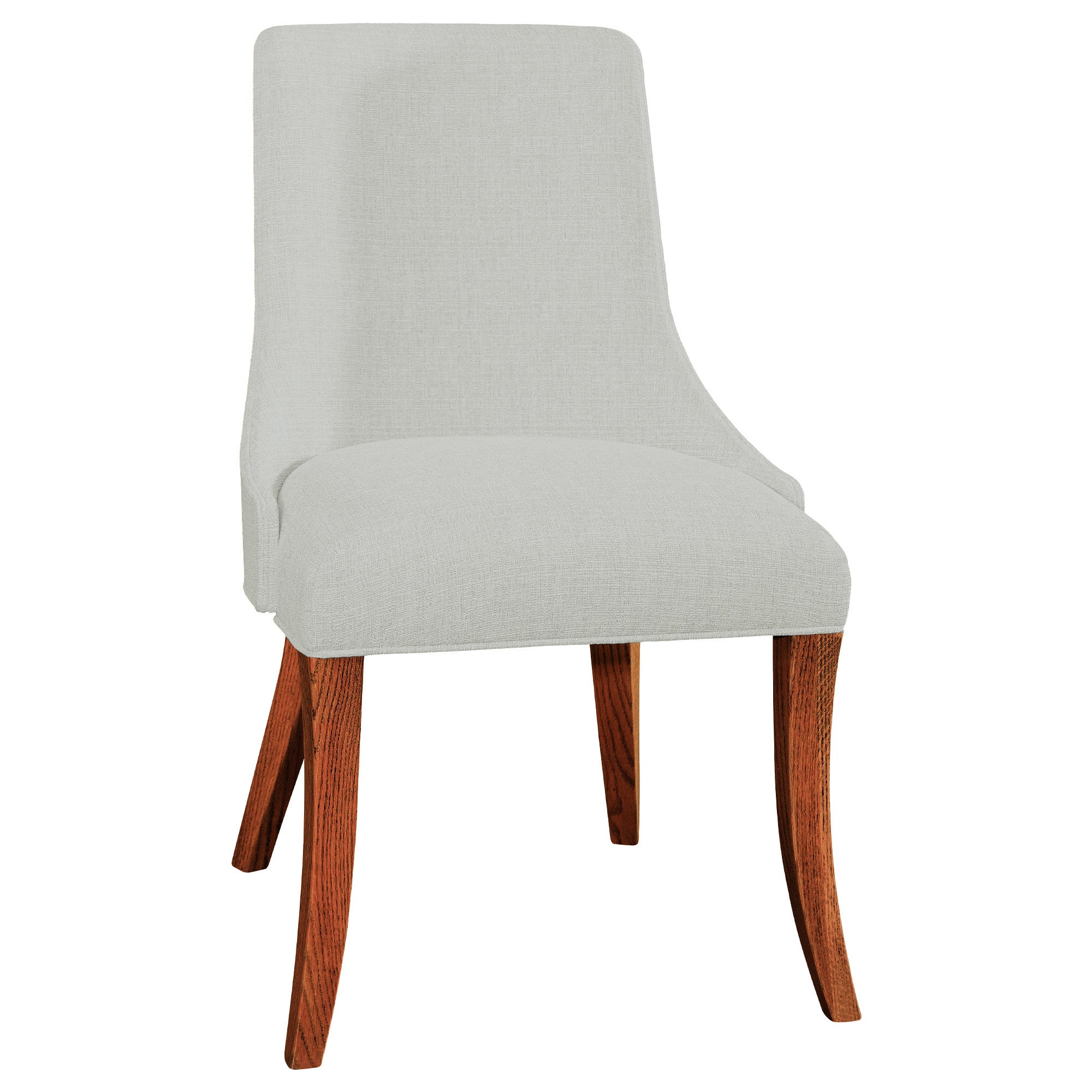 Fairfield Chair in Cherry with Malaguania Stain and Masa fabric