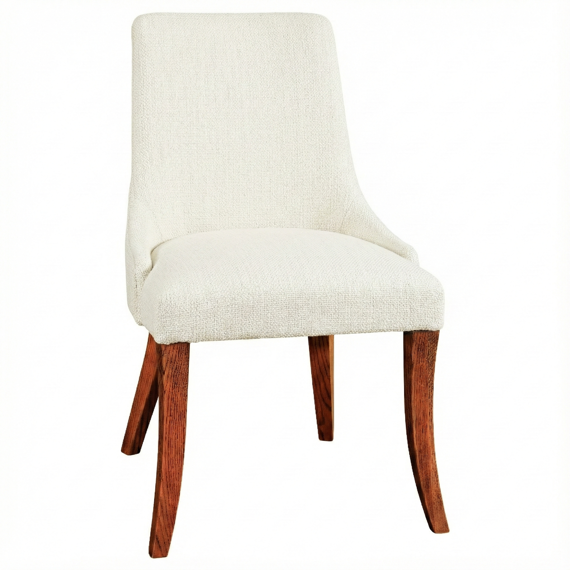Fairfield Chair in Cherry with Malaguania Stain and Knit fabric