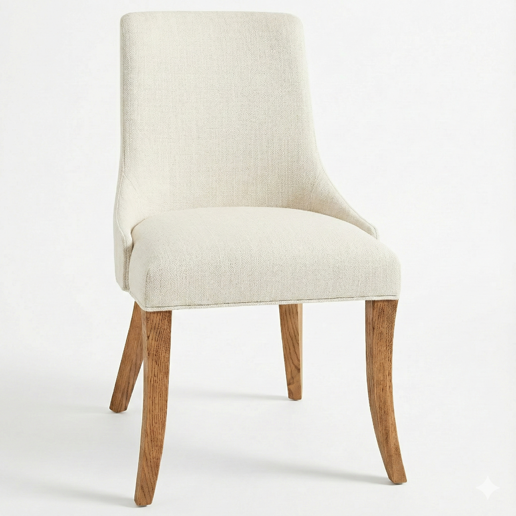 Fairfield Chair in Cherry with Natural Stain and Knit fabric