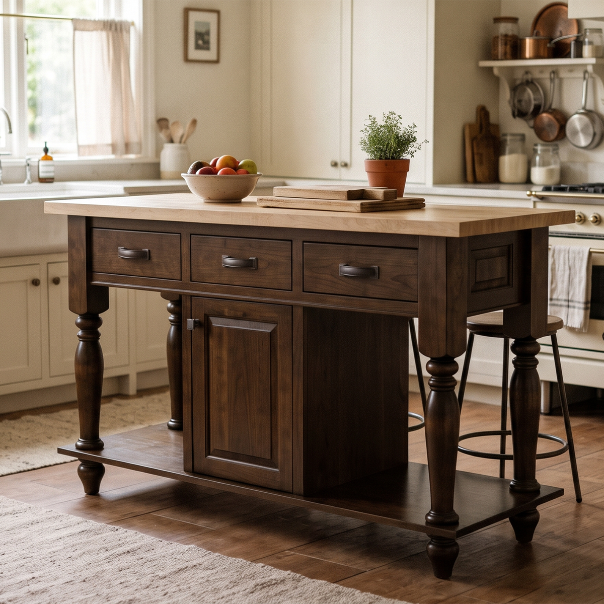 Hoosier Timbercraft Fontaine Cherry Kitchen Island