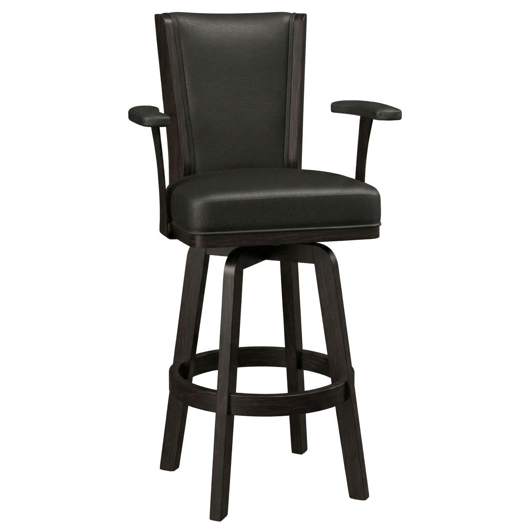 Hoosier Timbercraft Adams Swivel Arm Oak Barstool