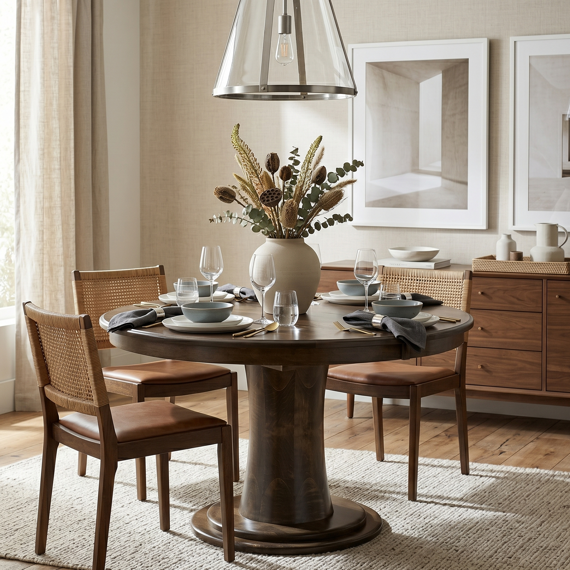 Hoosier Timbercraft Clinton Brown Maple Dining Table