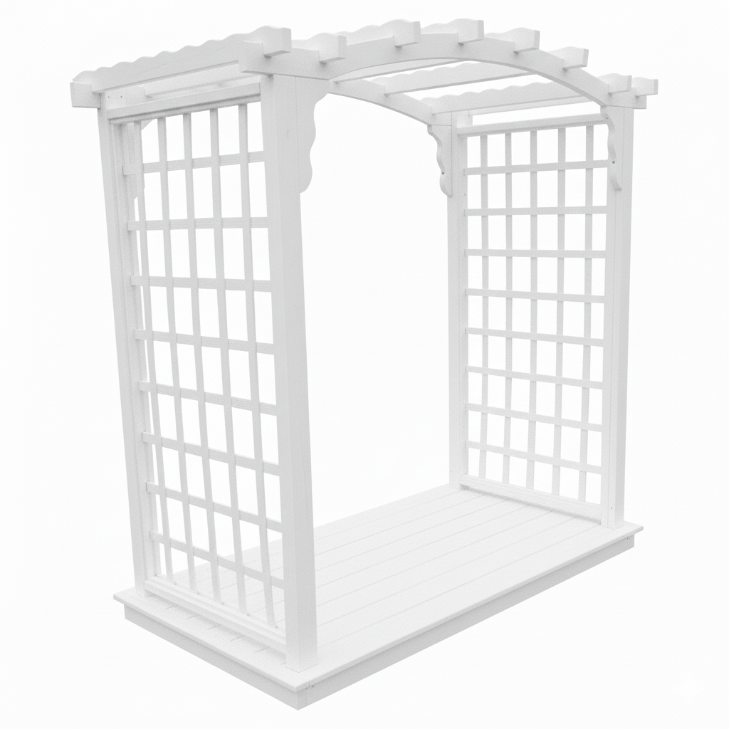 Heritage Lawncraft Georgetown Pressure Treated Wood Garden Arbor