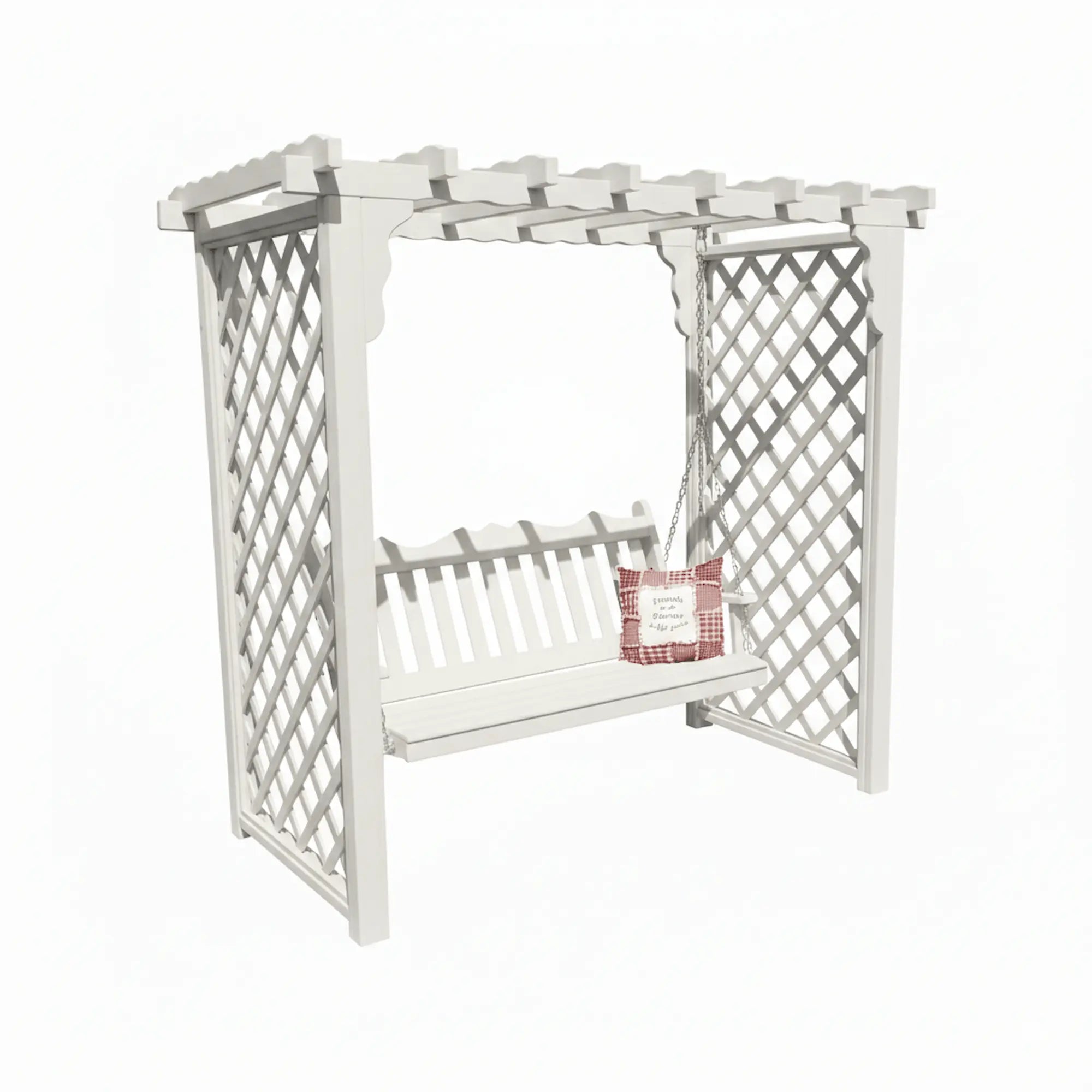 Heritage Lawncraft Manchester Cedar Garden Arbor with Swing