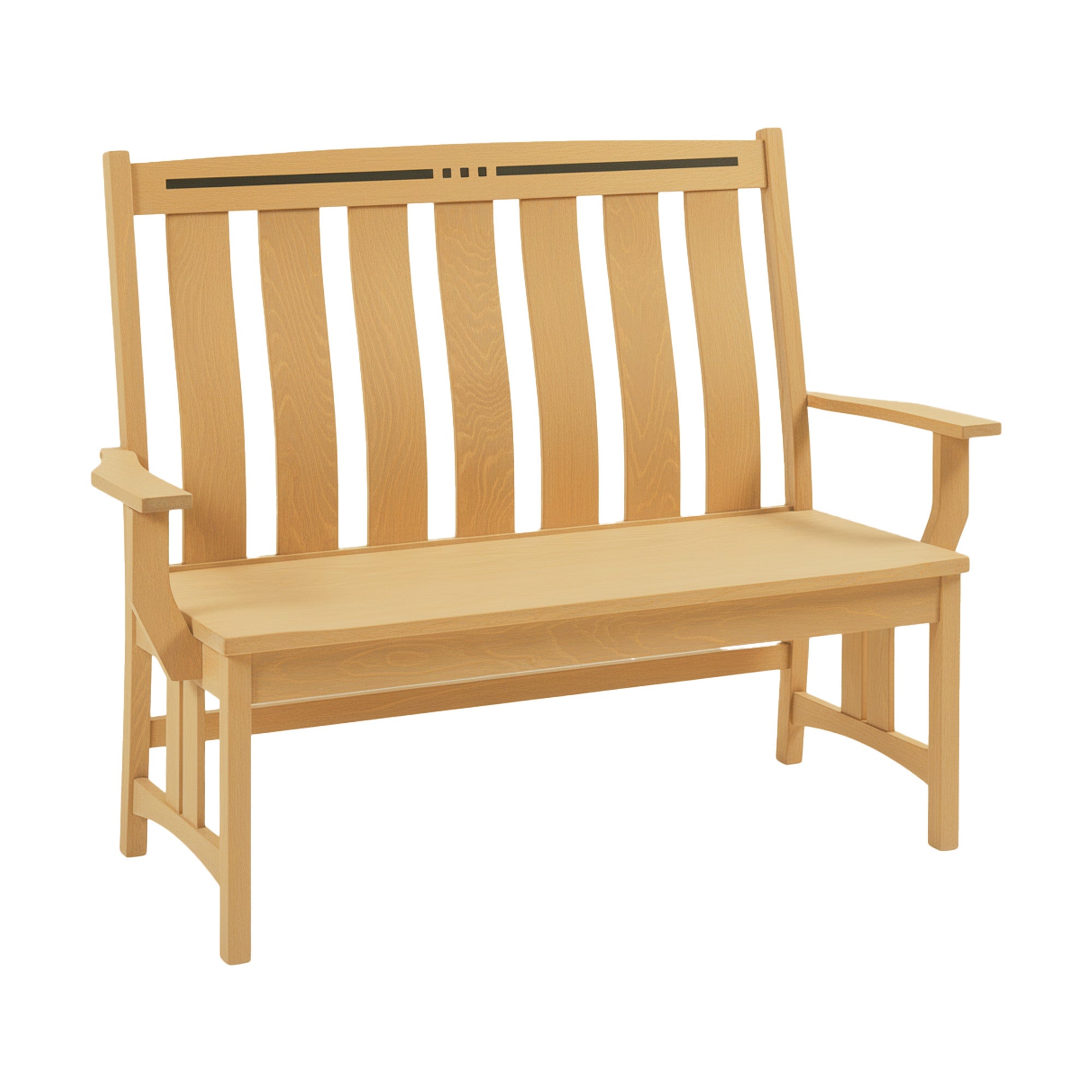 Hoosier Timbercraft Georgetown Backed Wooden Bench