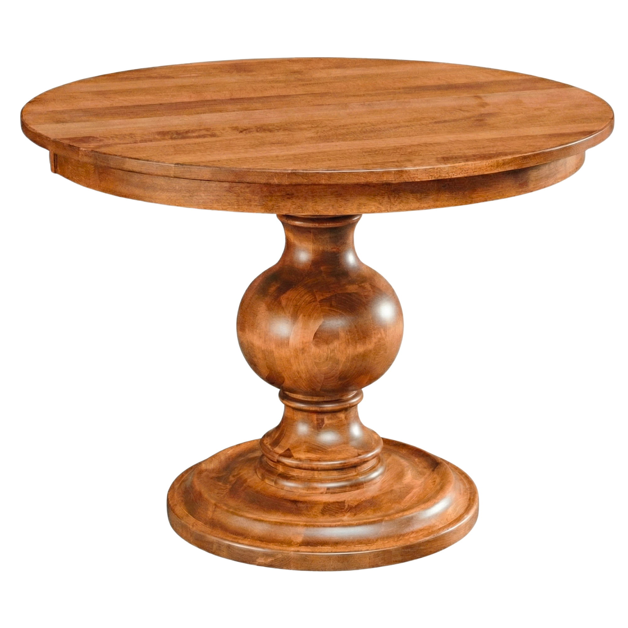 Hoosier Timbercraft Glenwood Round Pedestal Maple Dining Height Table