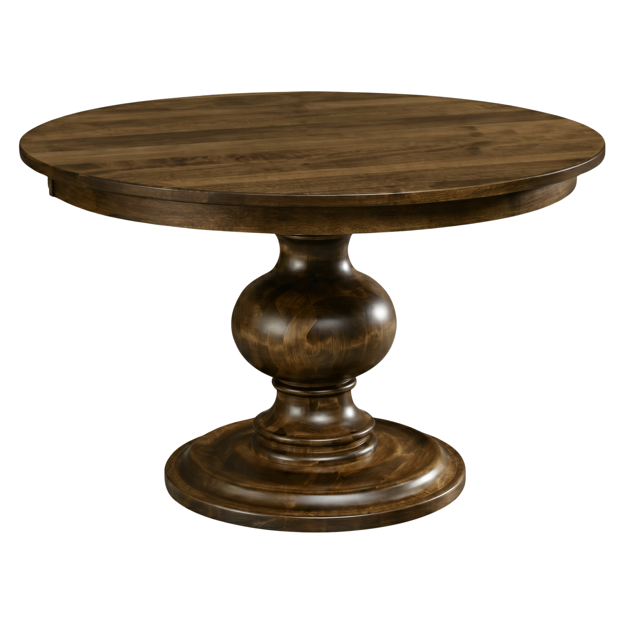 Hoosier Timbercraft Glenwood Round Pedestal Maple Dining Height Table