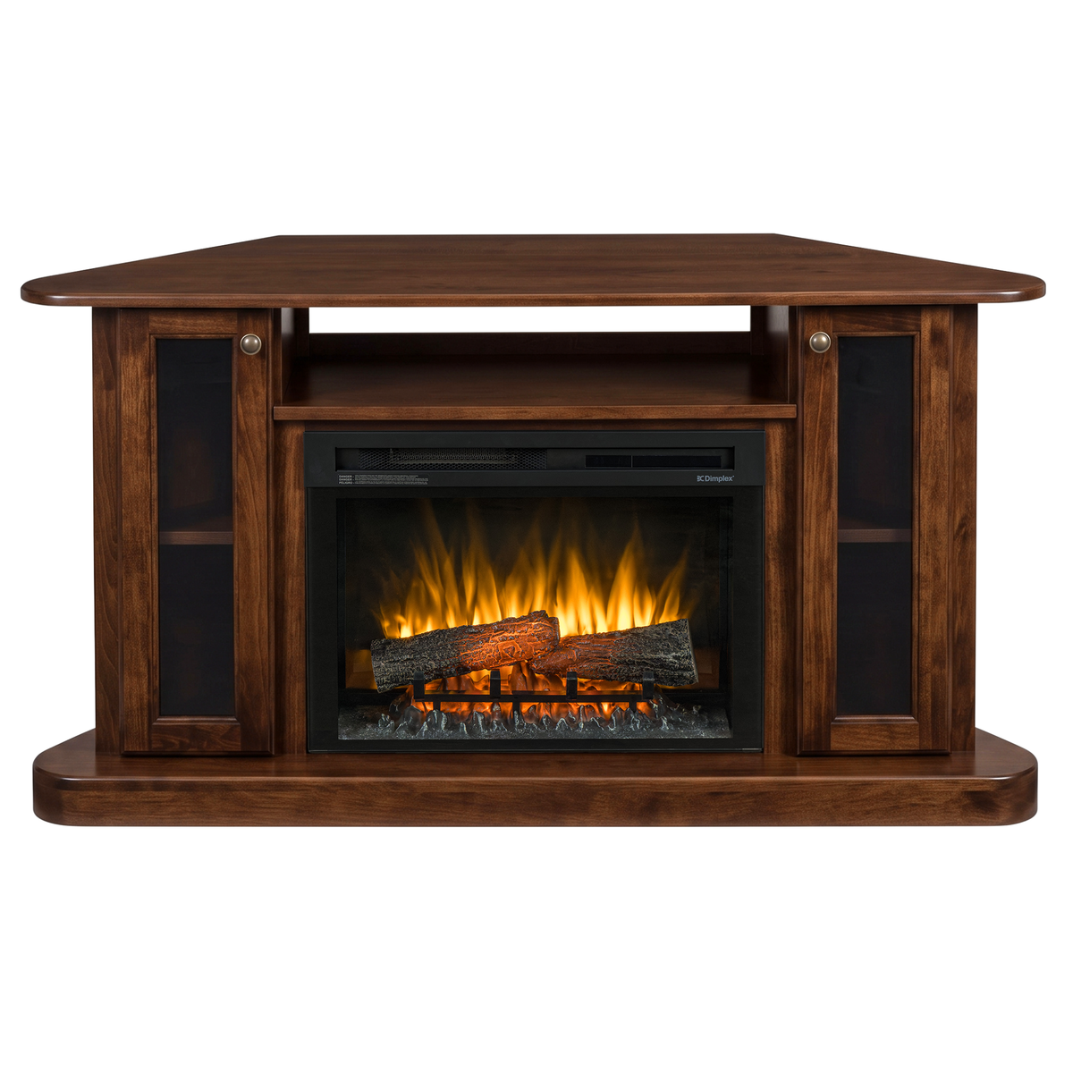 Hoosier Timbercraft Bayside Electric Corner Fireplace