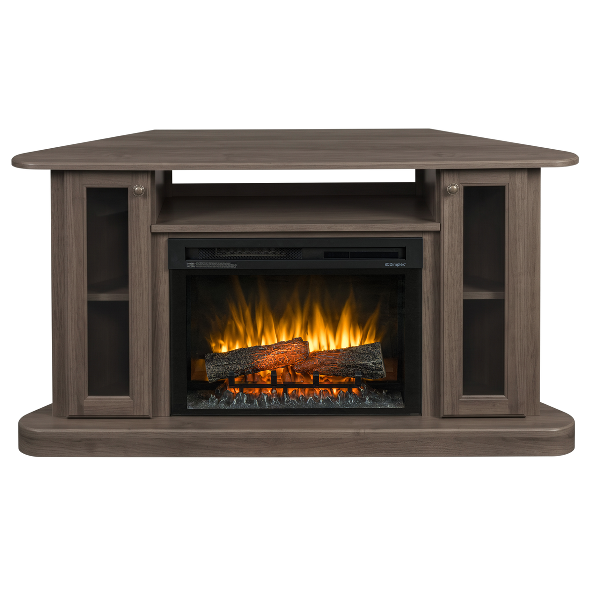 Hoosier Timbercraft Bayside Electric Corner Fireplace
