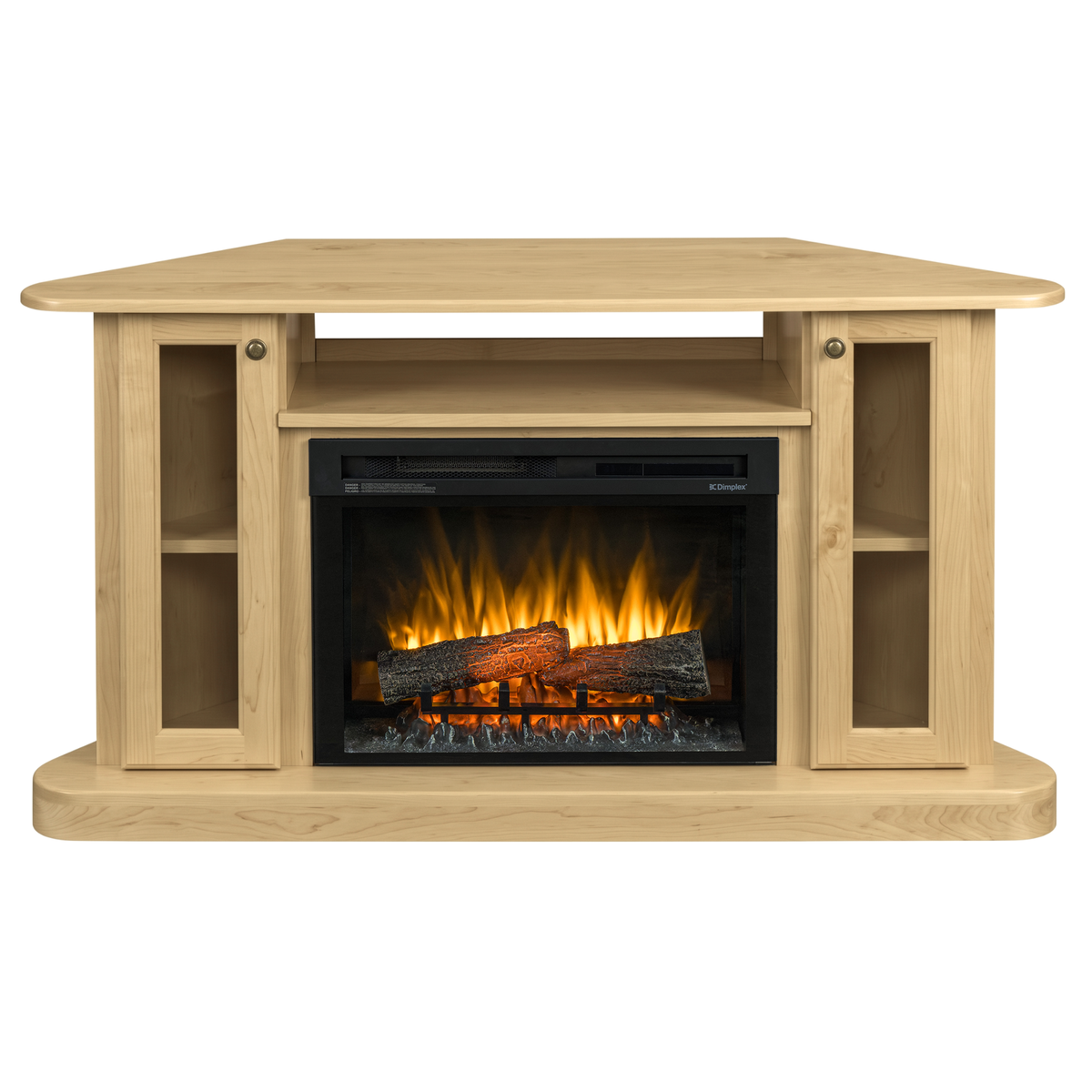 Hoosier Timbercraft Bayside Electric Corner Fireplace