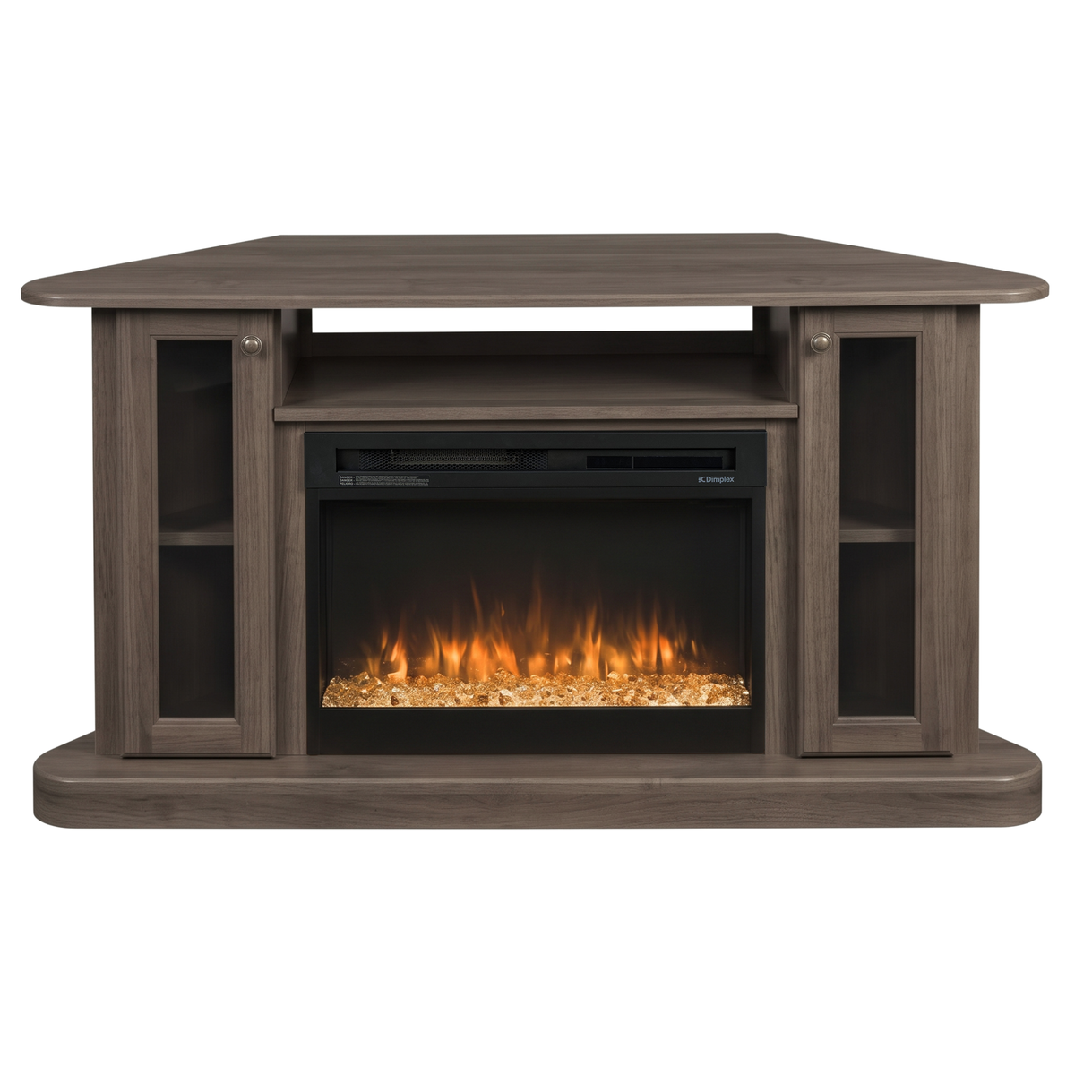 Hoosier Timbercraft Bayside Electric Corner Fireplace