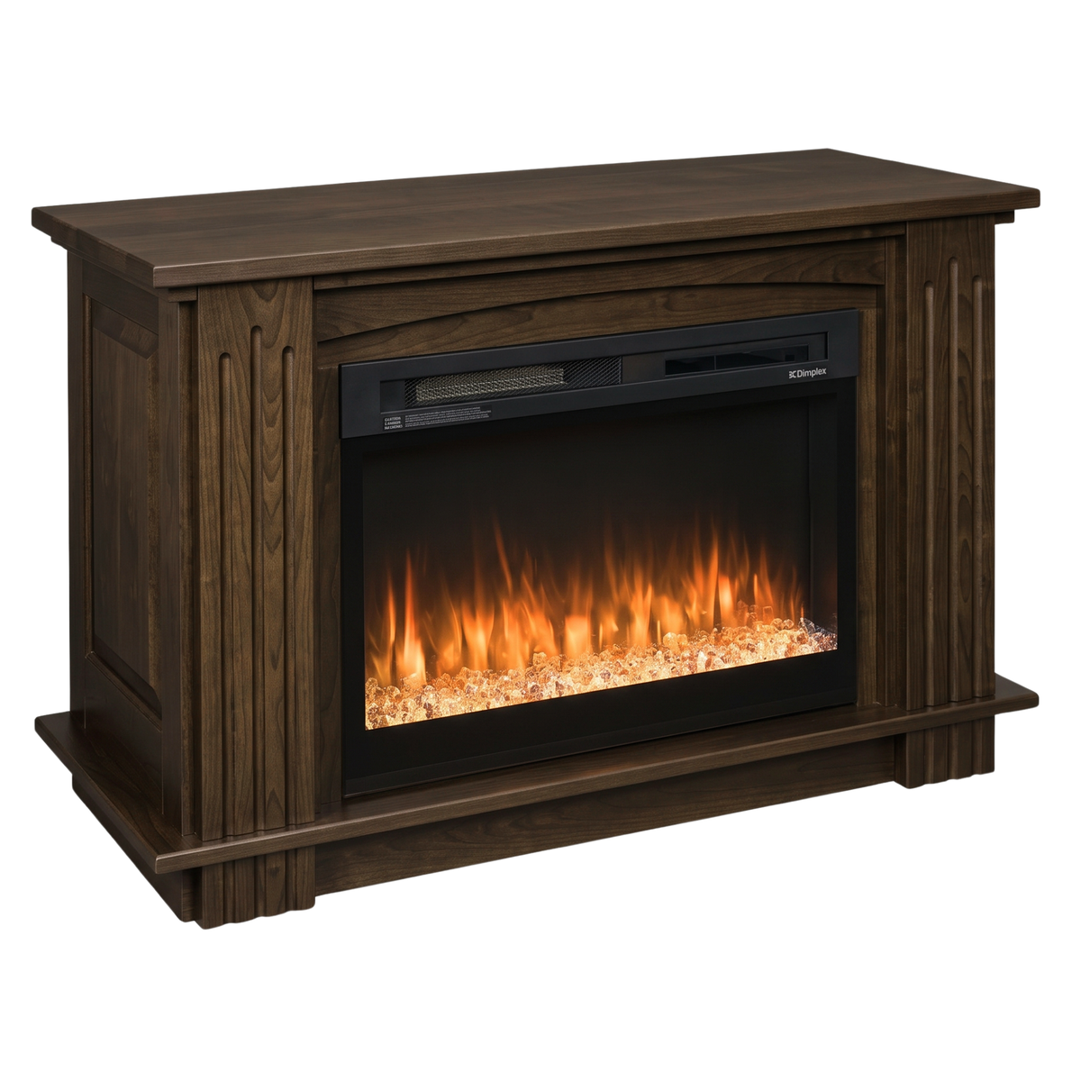 Hoosier Timbercraft Bristol Brown Maple Fireplace