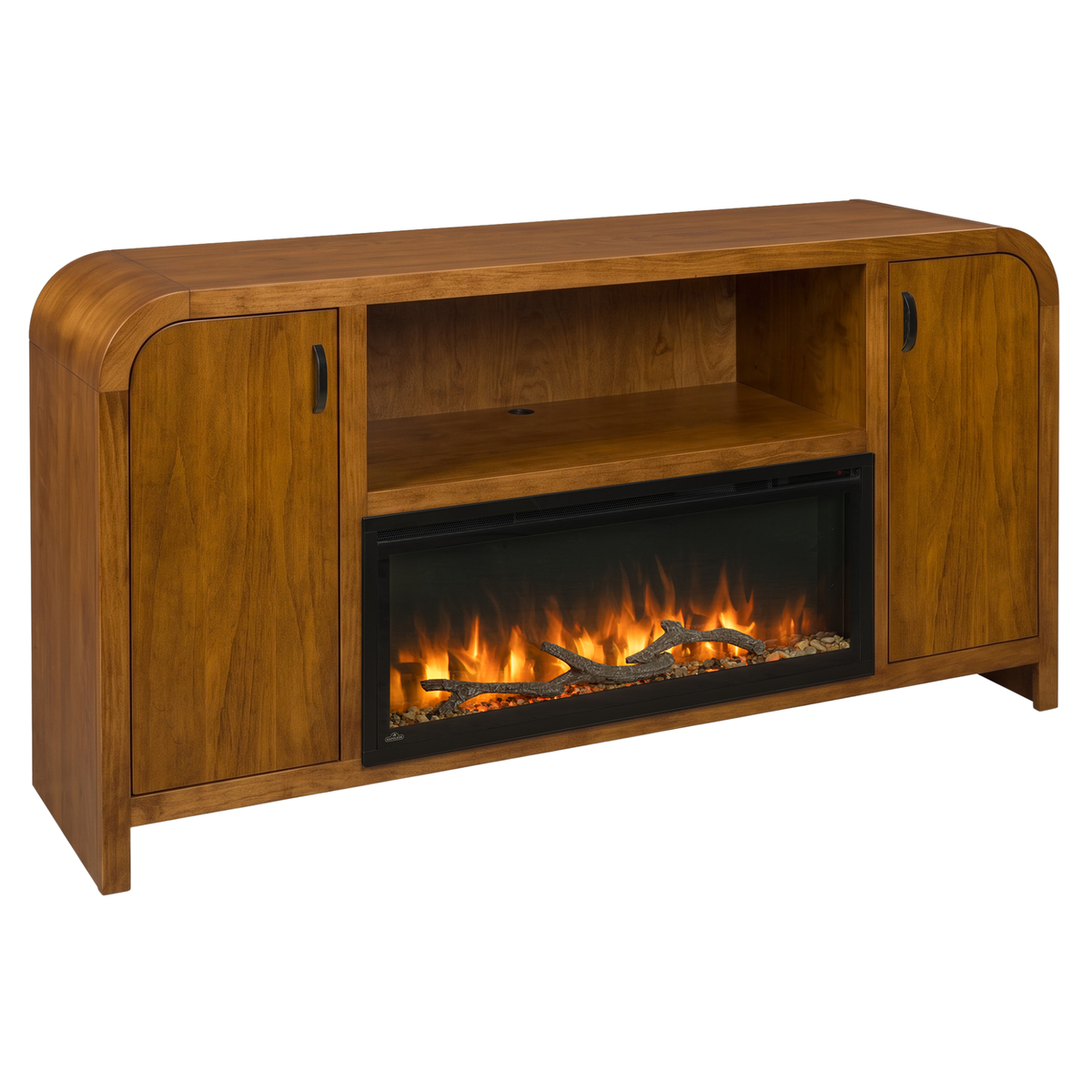 Hoosier Timbercraft Crestview Brown Maple Fireplace