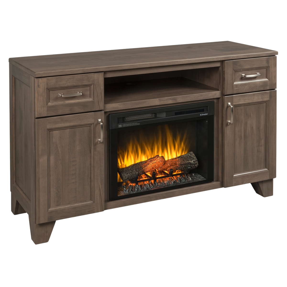 Hoosier Timbercraft Dalton Brown Maple Fireplace
