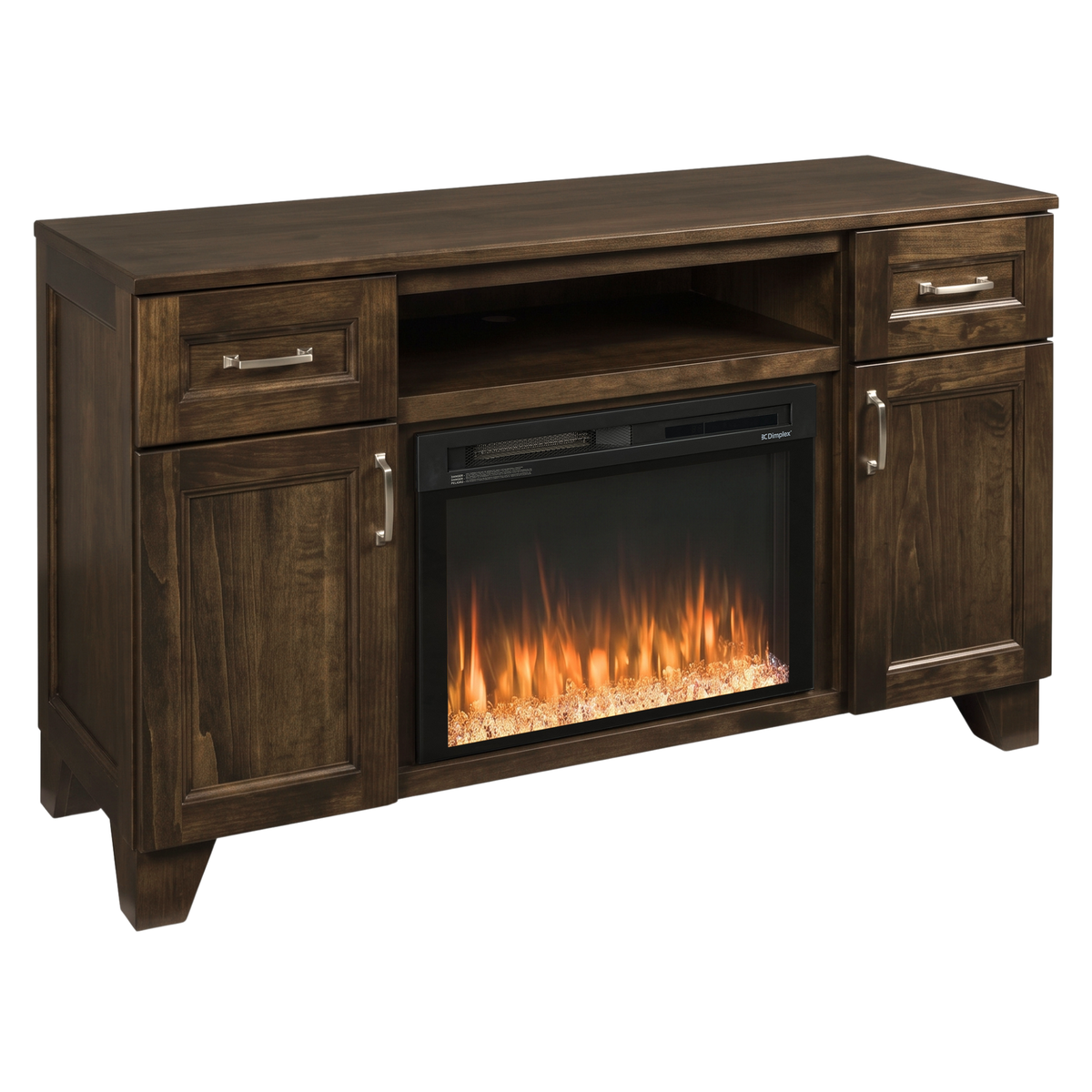 Hoosier Timbercraft Dalton Brown Maple Fireplace