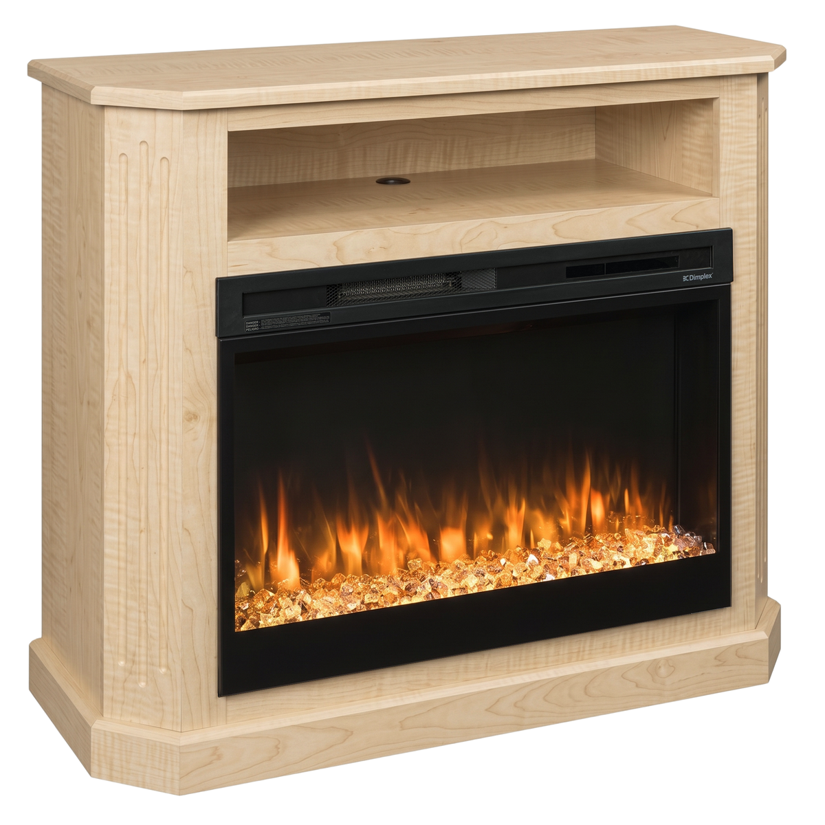 Hoosier Timbercraft Danbury Electric Brown Maple Fireplace