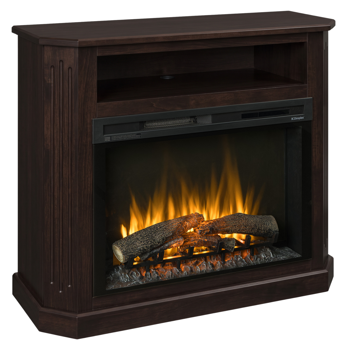Hoosier Timbercraft Danbury Electric Brown Maple Fireplace
