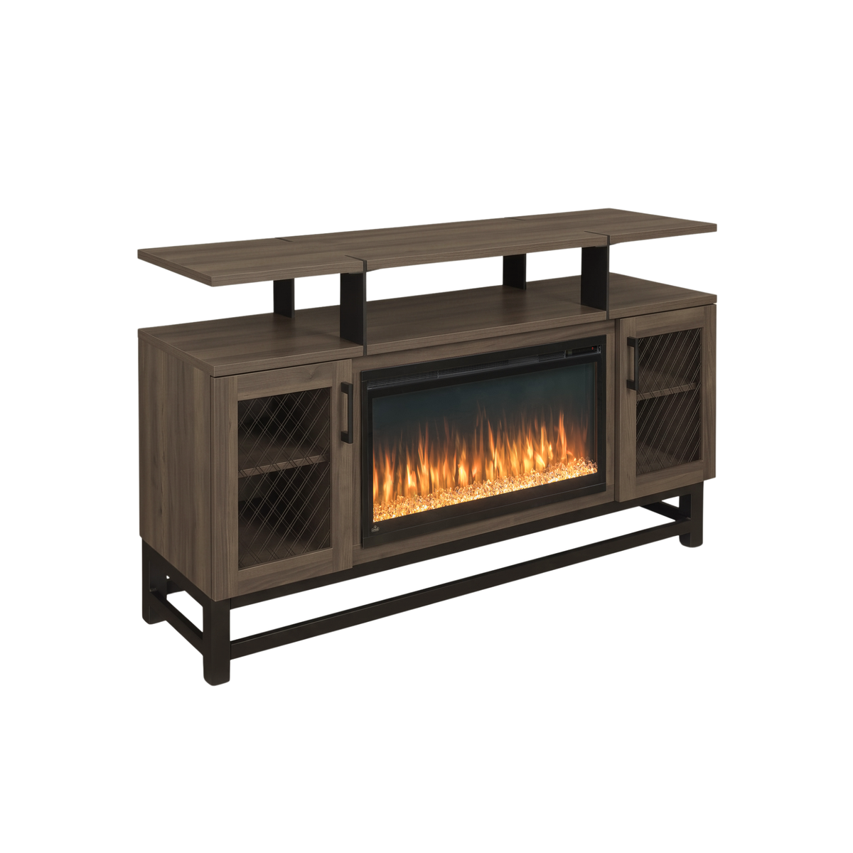 Hoosier Timbercraft Foundry Brown Maple Fireplace