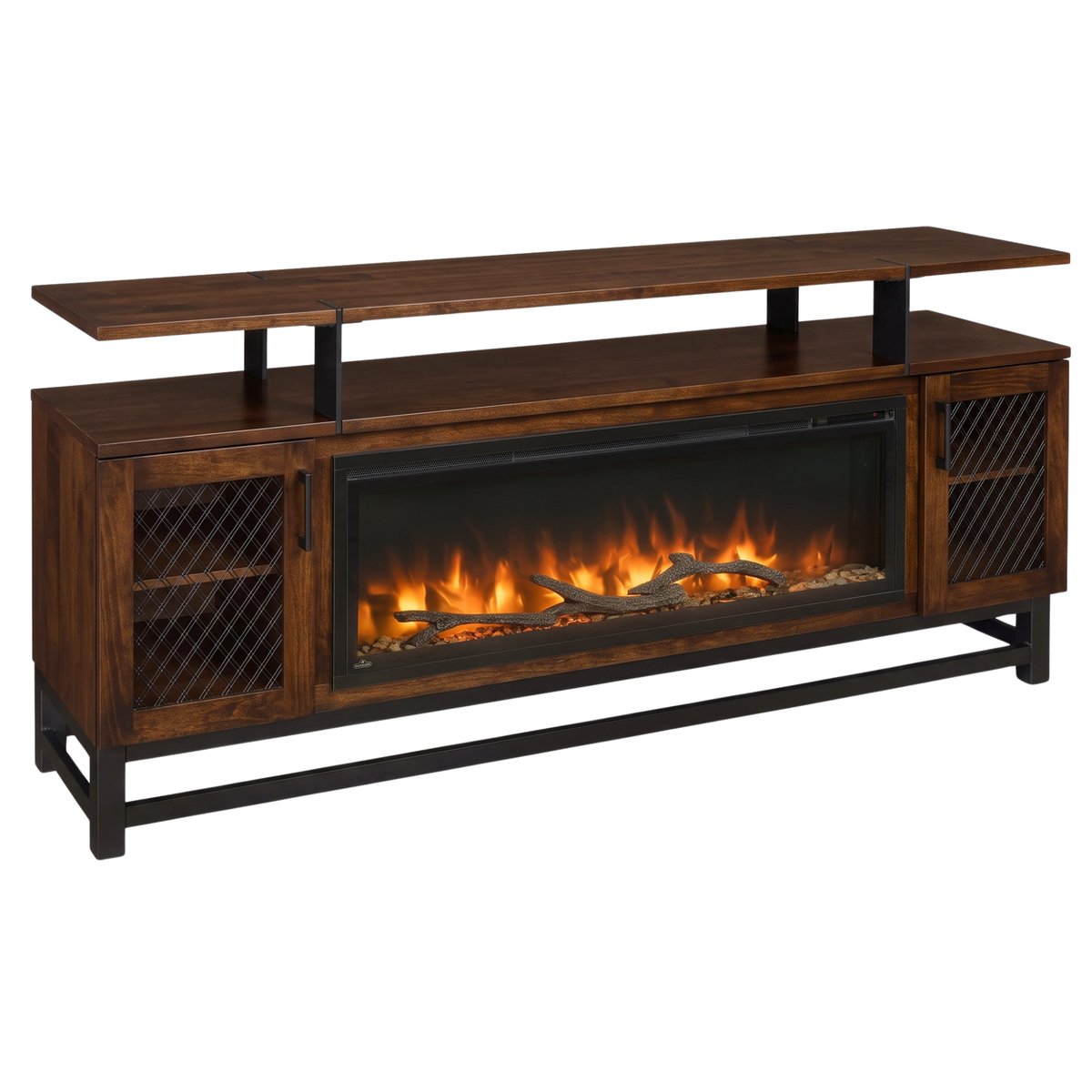 Hoosier Timbercraft Foundry Brown Maple Fireplace