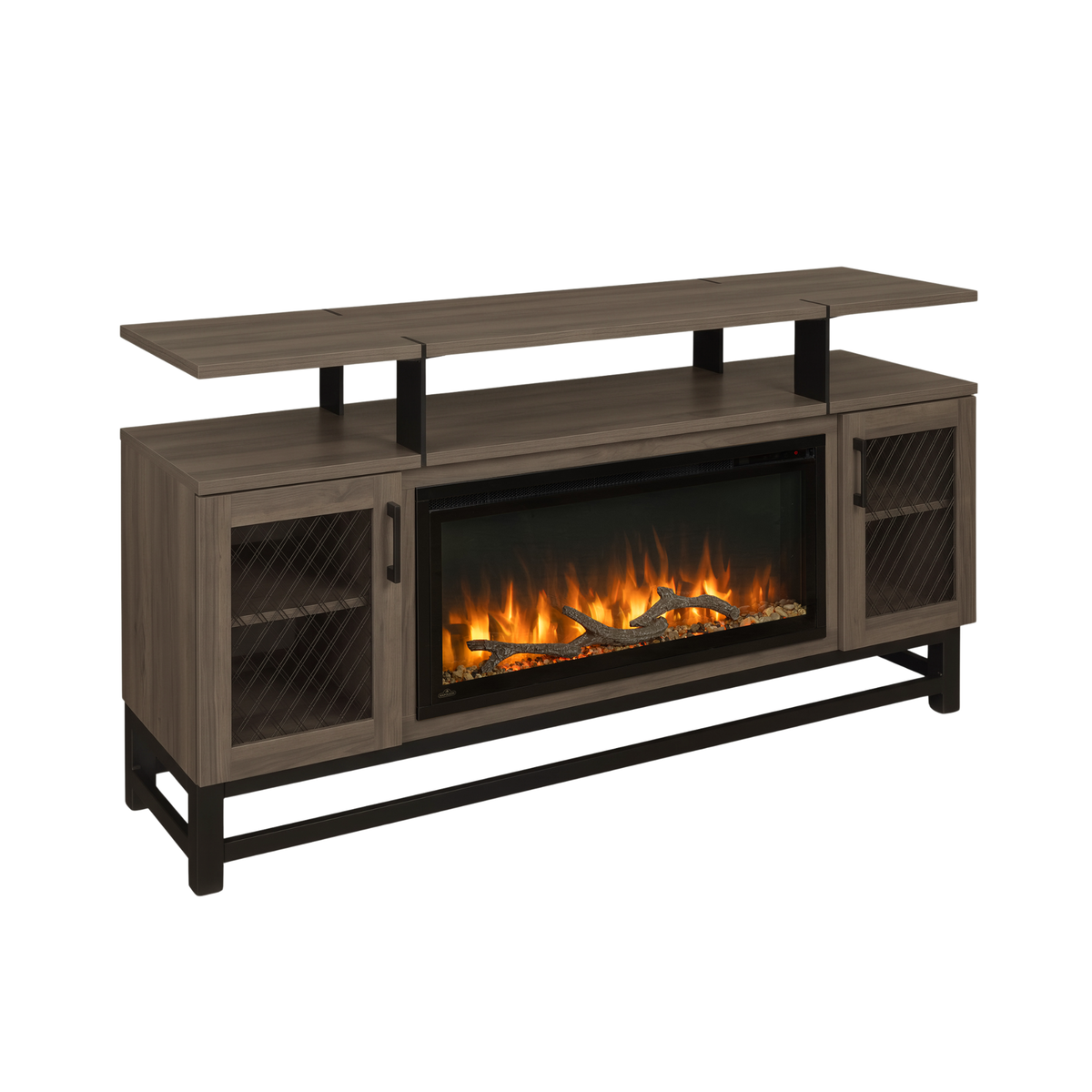Hoosier Timbercraft Foundry Brown Maple Fireplace