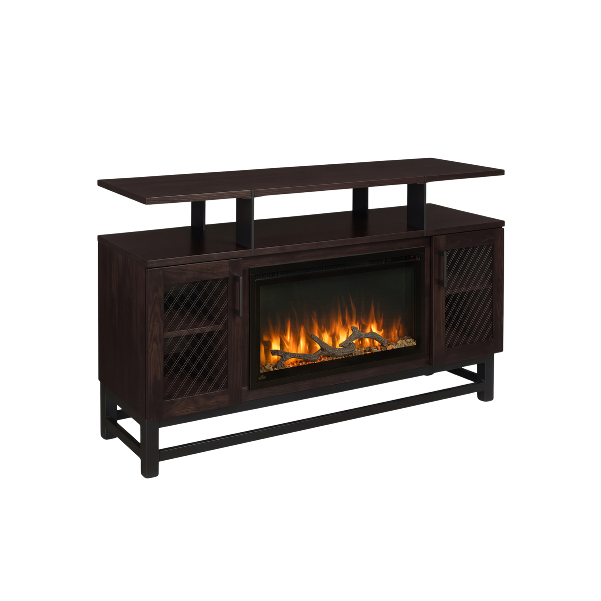 Hoosier Timbercraft Foundry Brown Maple Fireplace