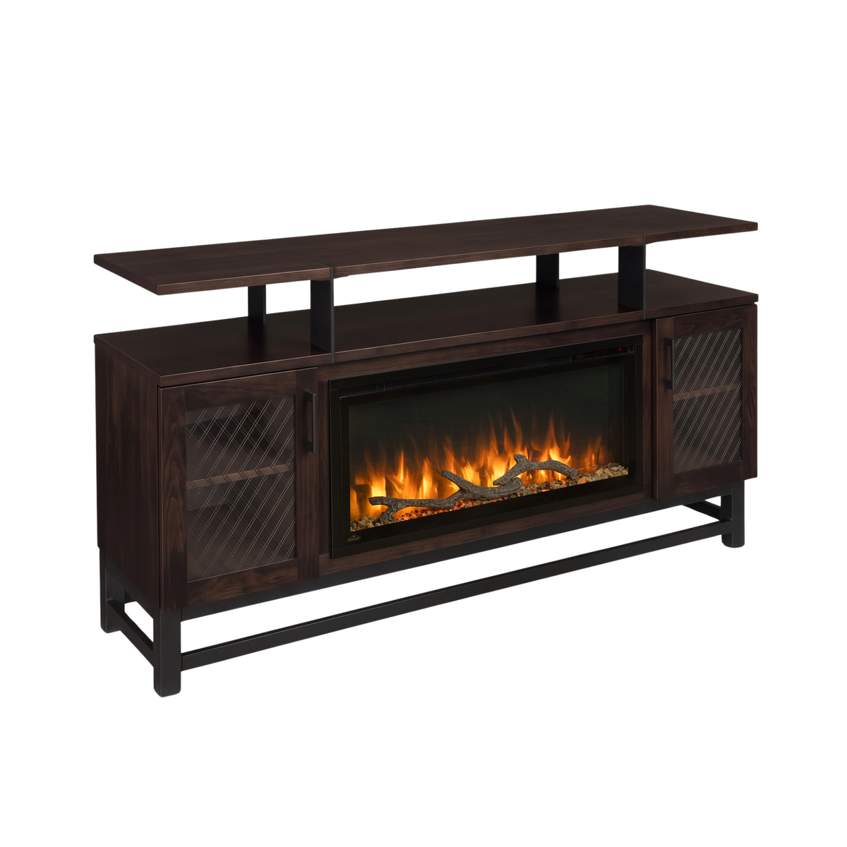 Hoosier Timbercraft Foundry Brown Maple Fireplace