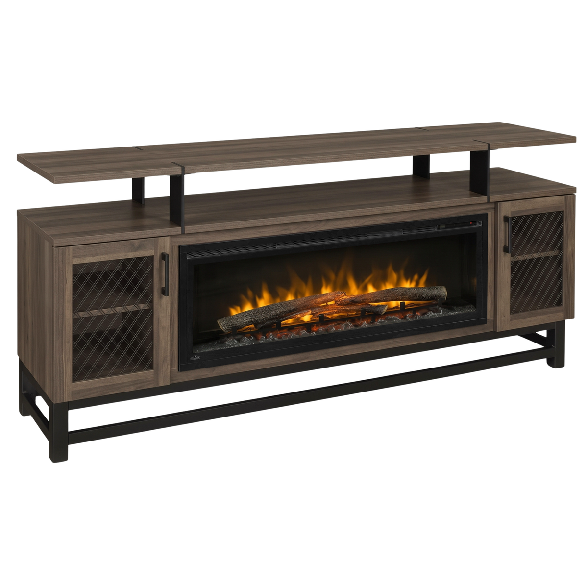 Hoosier Timbercraft Foundry Brown Maple Fireplace