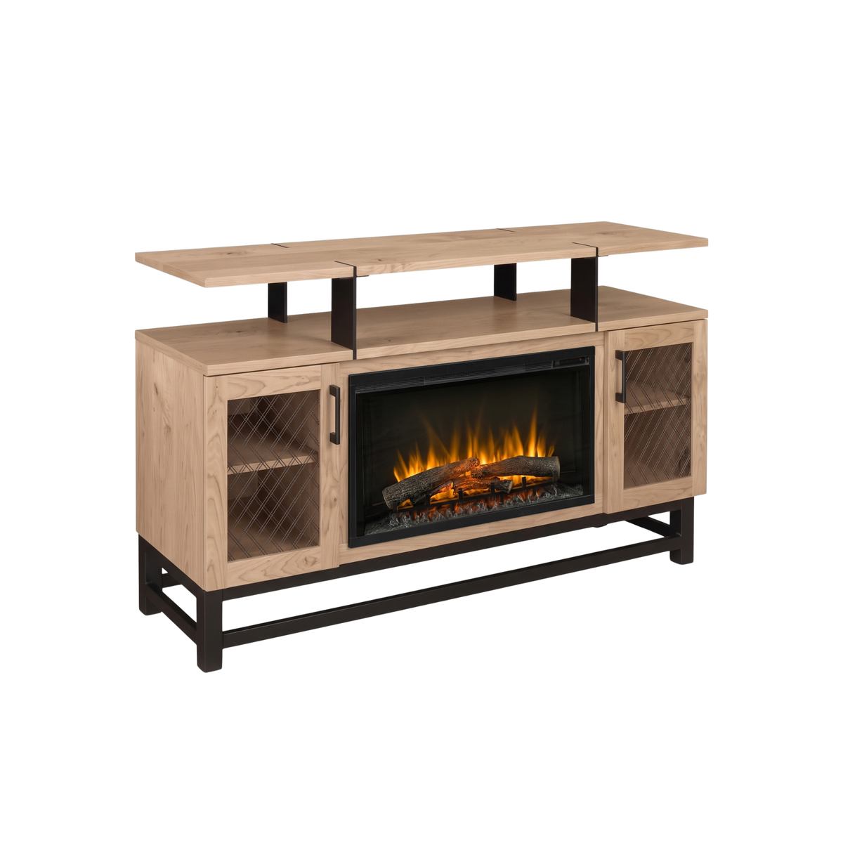 Hoosier Timbercraft Foundry Brown Maple Fireplace