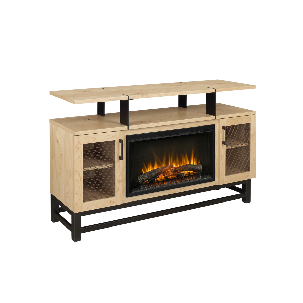 Hoosier Timbercraft Foundry Brown Maple Fireplace