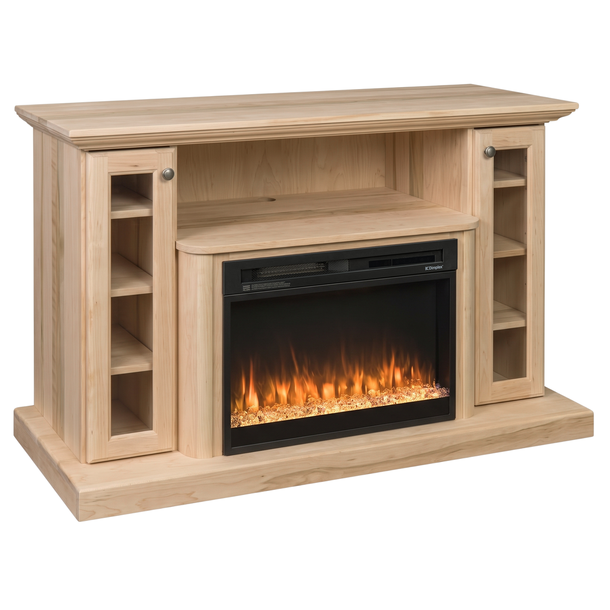 Hoosier Timbercraft Hartford Brown Maple Fireplace