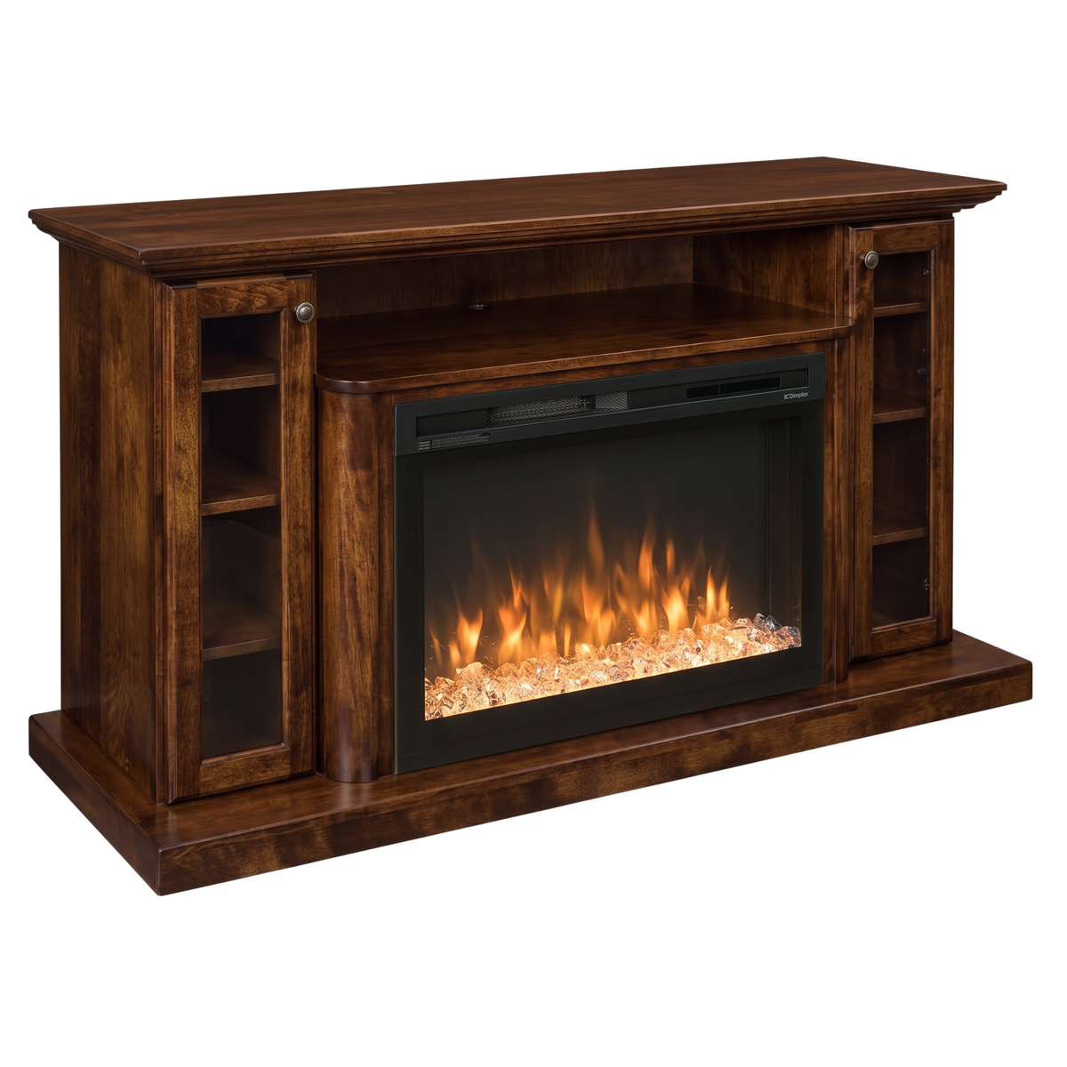 Hoosier Timbercraft Hartford Brown Maple Fireplace