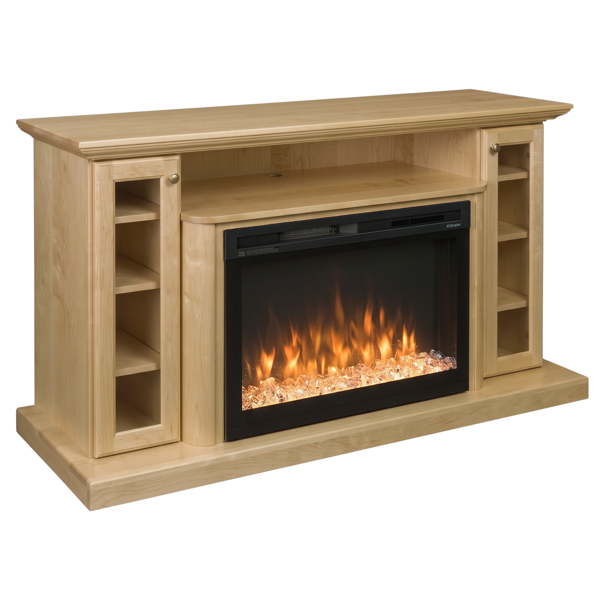 Hoosier Timbercraft Hartford Brown Maple Fireplace