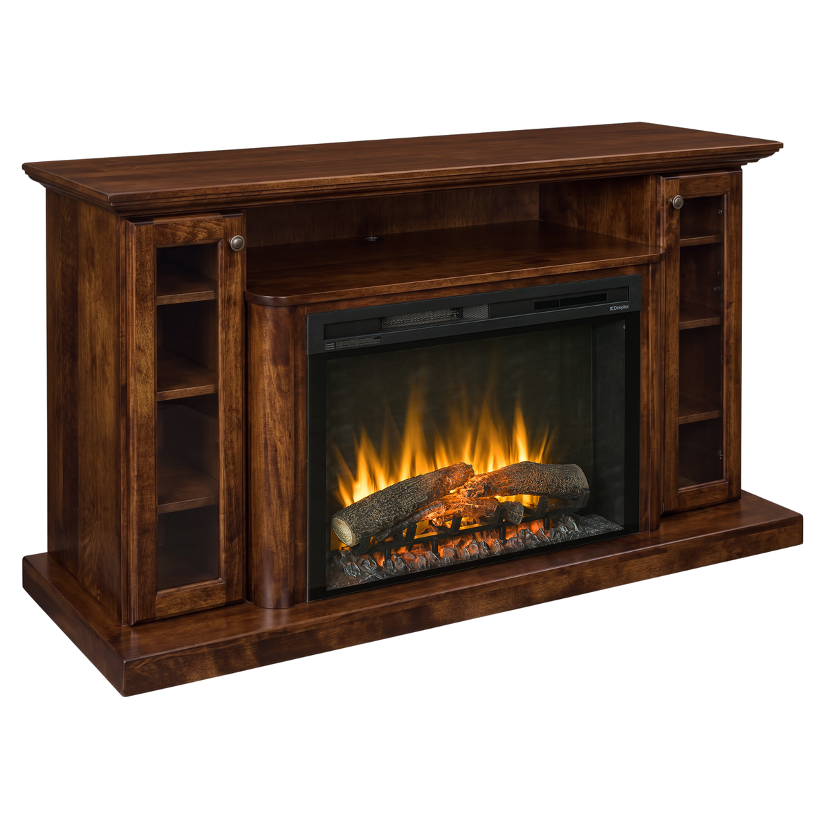 Hoosier Timbercraft Hartford Brown Maple Fireplace