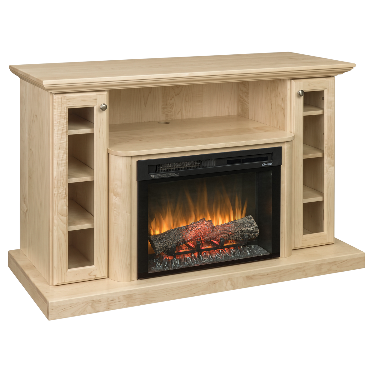 Hoosier Timbercraft Hartford Brown Maple Fireplace