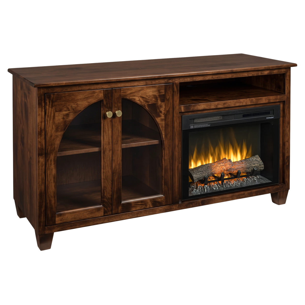 Hoosier Timbercraft Hazelwood Brown Maple Fireplace