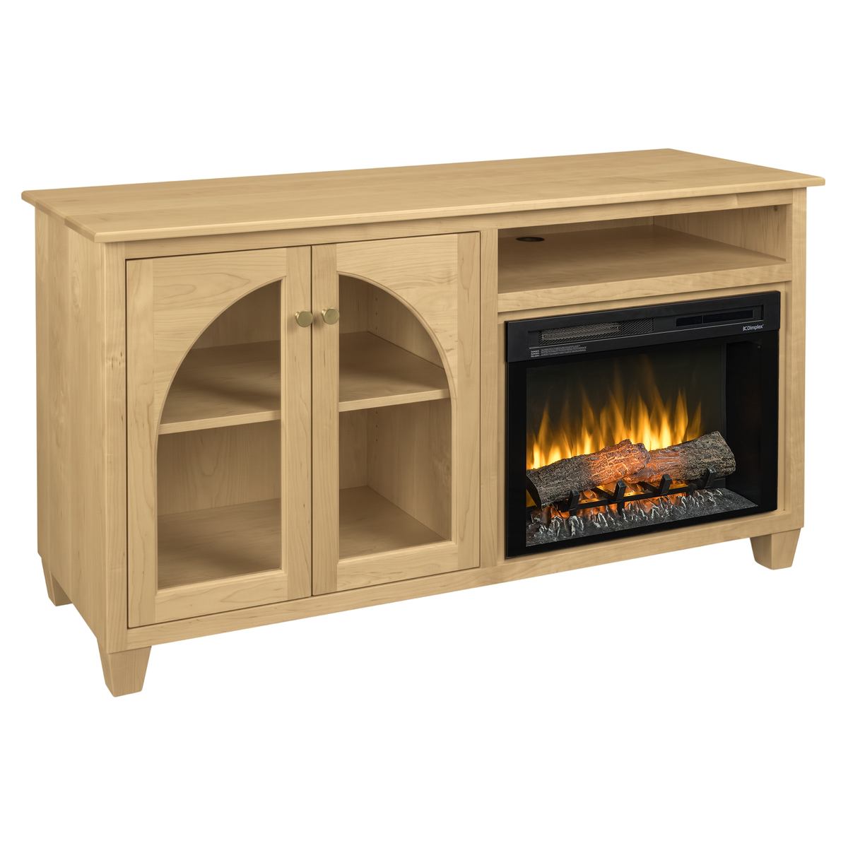 Hoosier Timbercraft Hazelwood Brown Maple Fireplace
