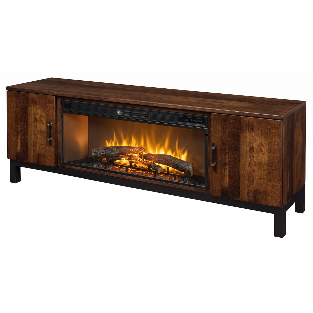 Hoosier Timbercraft Kinser Electric Fireplace TV Stand
