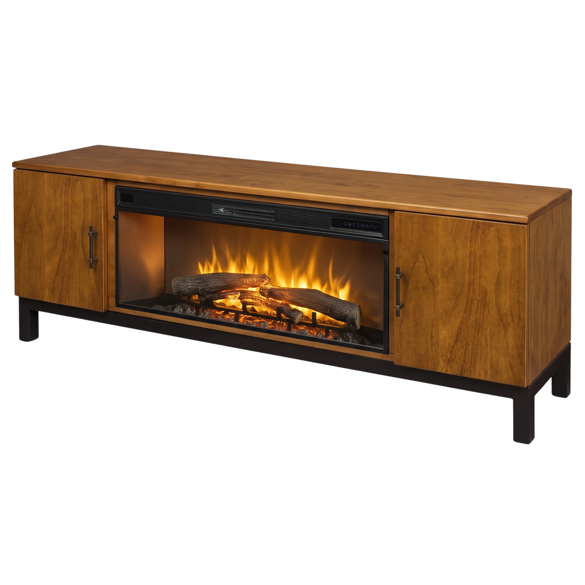 Hoosier Timbercraft Kinser Electric Fireplace TV Stand